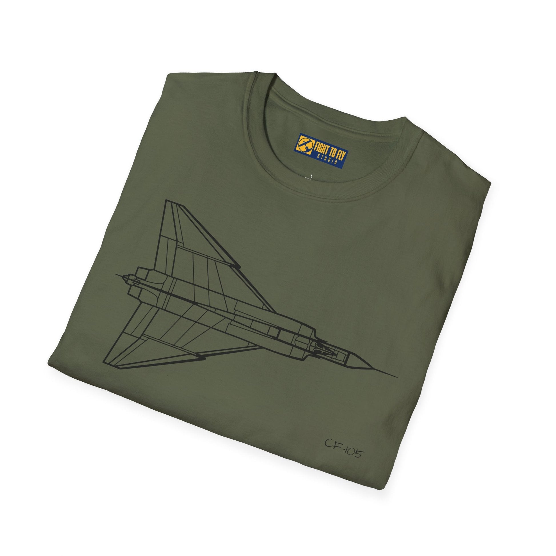 CF-105 T-Shirt – Avro Arrow Supersonic Interceptor Aviation Tee - Pilot gifts - WWII warbird t-shirt