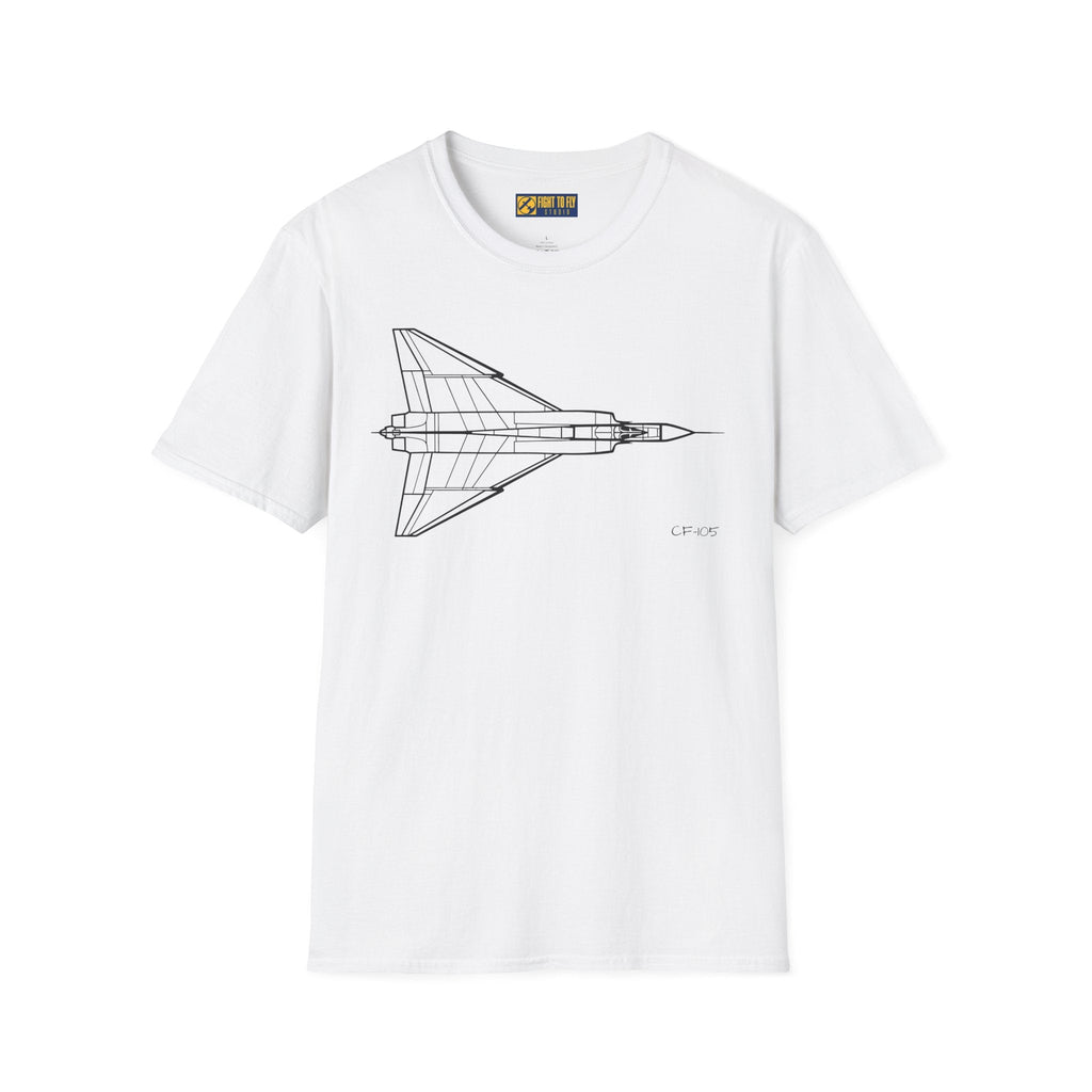CF-105 T-Shirt – Avro Arrow Supersonic Interceptor Aviation Tee - Pilot gifts - WWII warbird t-shirt