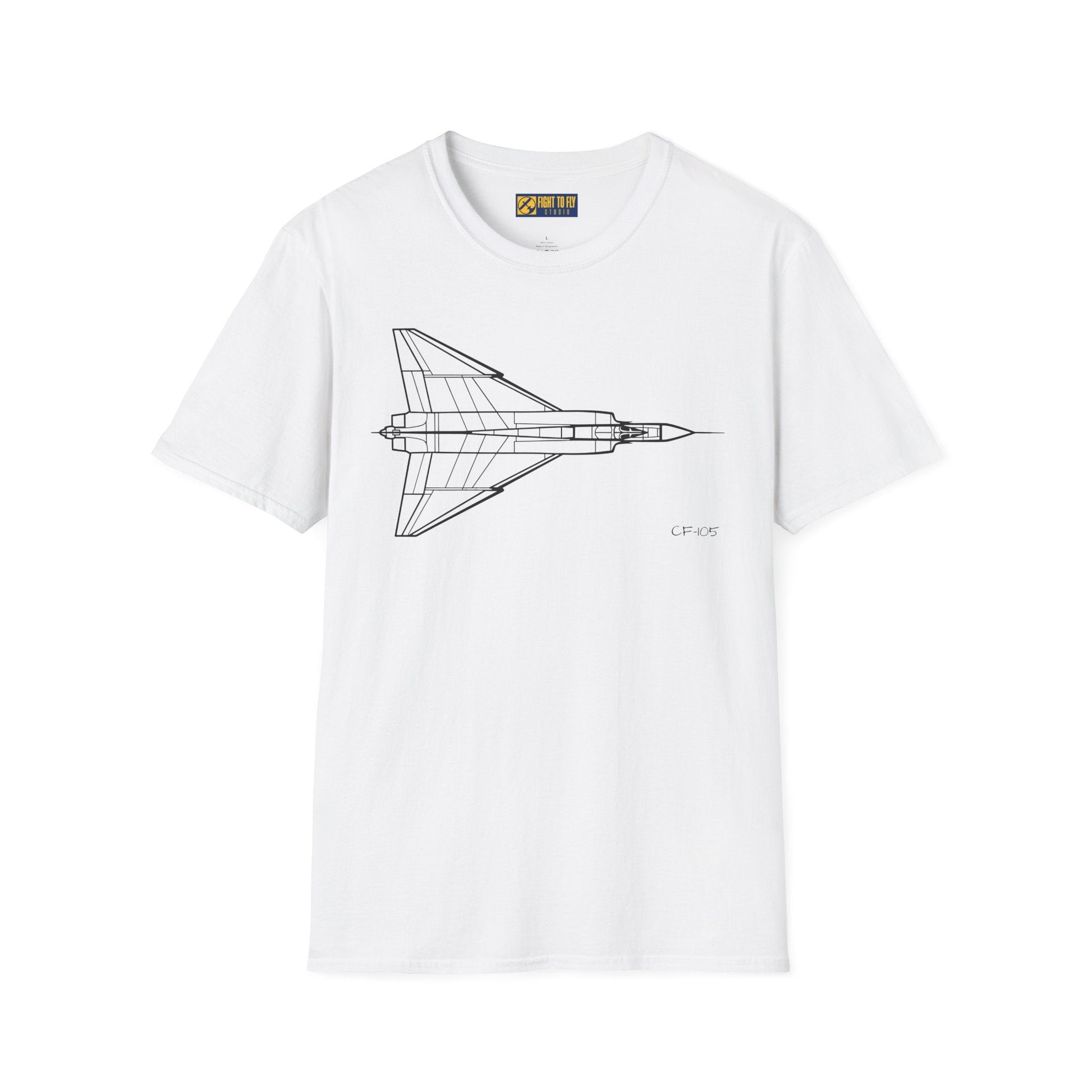 CF-105 T-Shirt – Avro Arrow Supersonic Interceptor Aviation Tee - Pilot gifts - WWII warbird t-shirt
