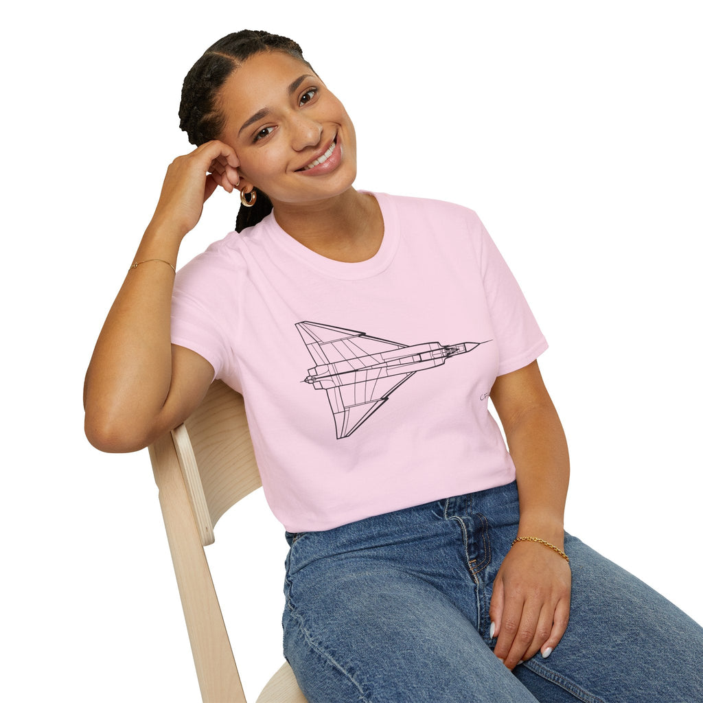 CF-105 T-Shirt – Avro Arrow Supersonic Interceptor Aviation Tee - Pilot gifts - WWII warbird t-shirt