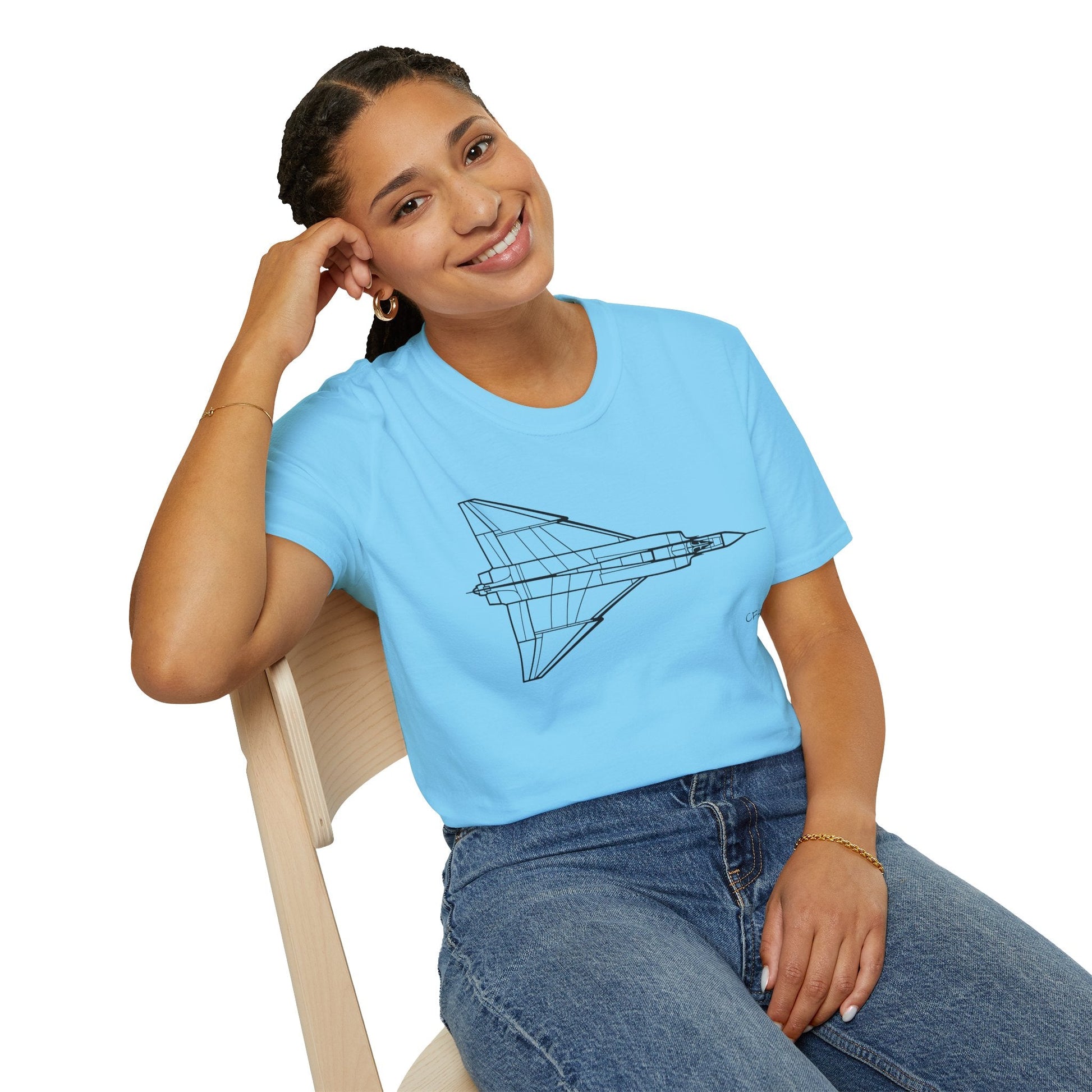 CF-105 T-Shirt – Avro Arrow Supersonic Interceptor Aviation Tee - Pilot gifts - WWII warbird t-shirt