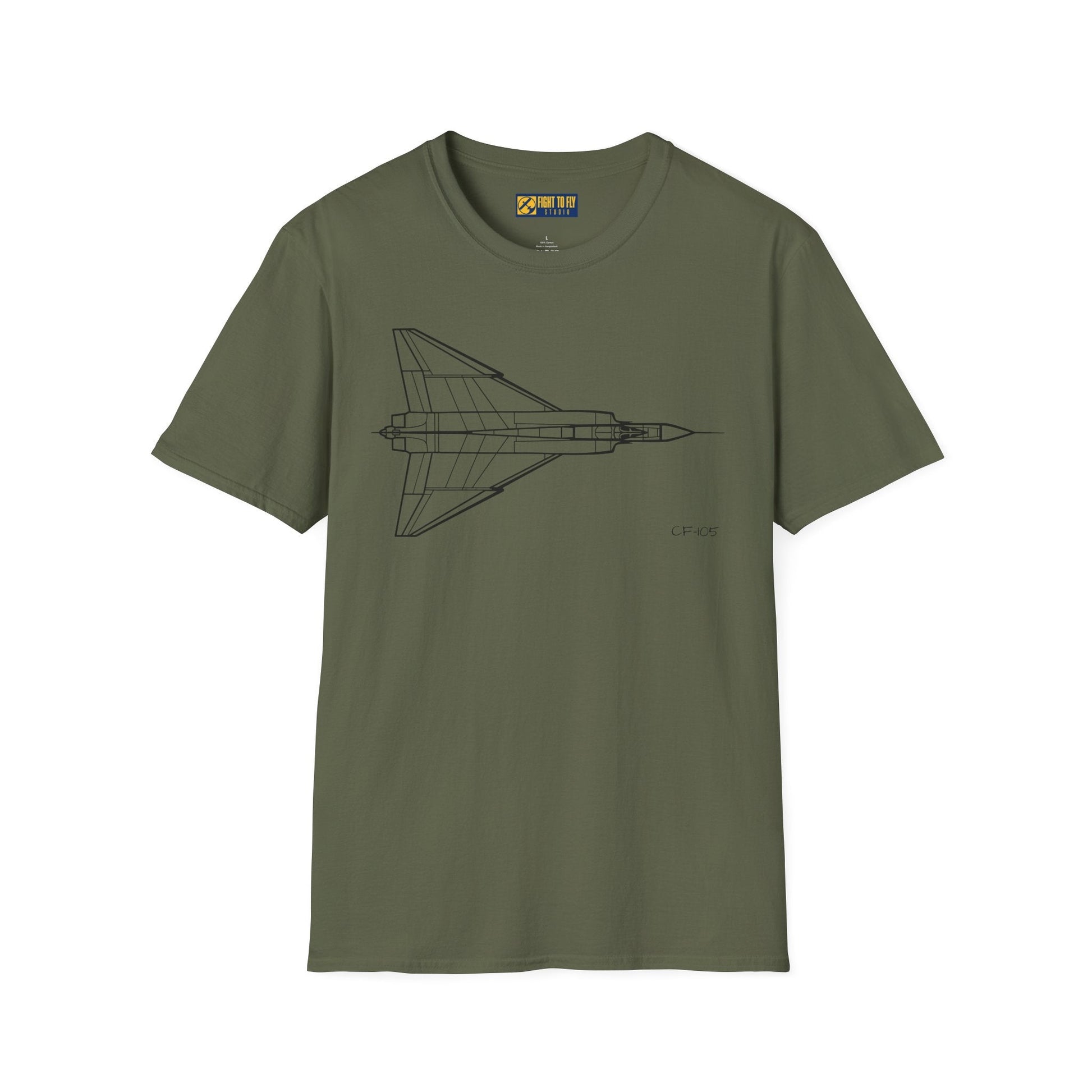 CF-105 T-Shirt – Avro Arrow Supersonic Interceptor Aviation Tee - Pilot gifts - WWII warbird t-shirt
