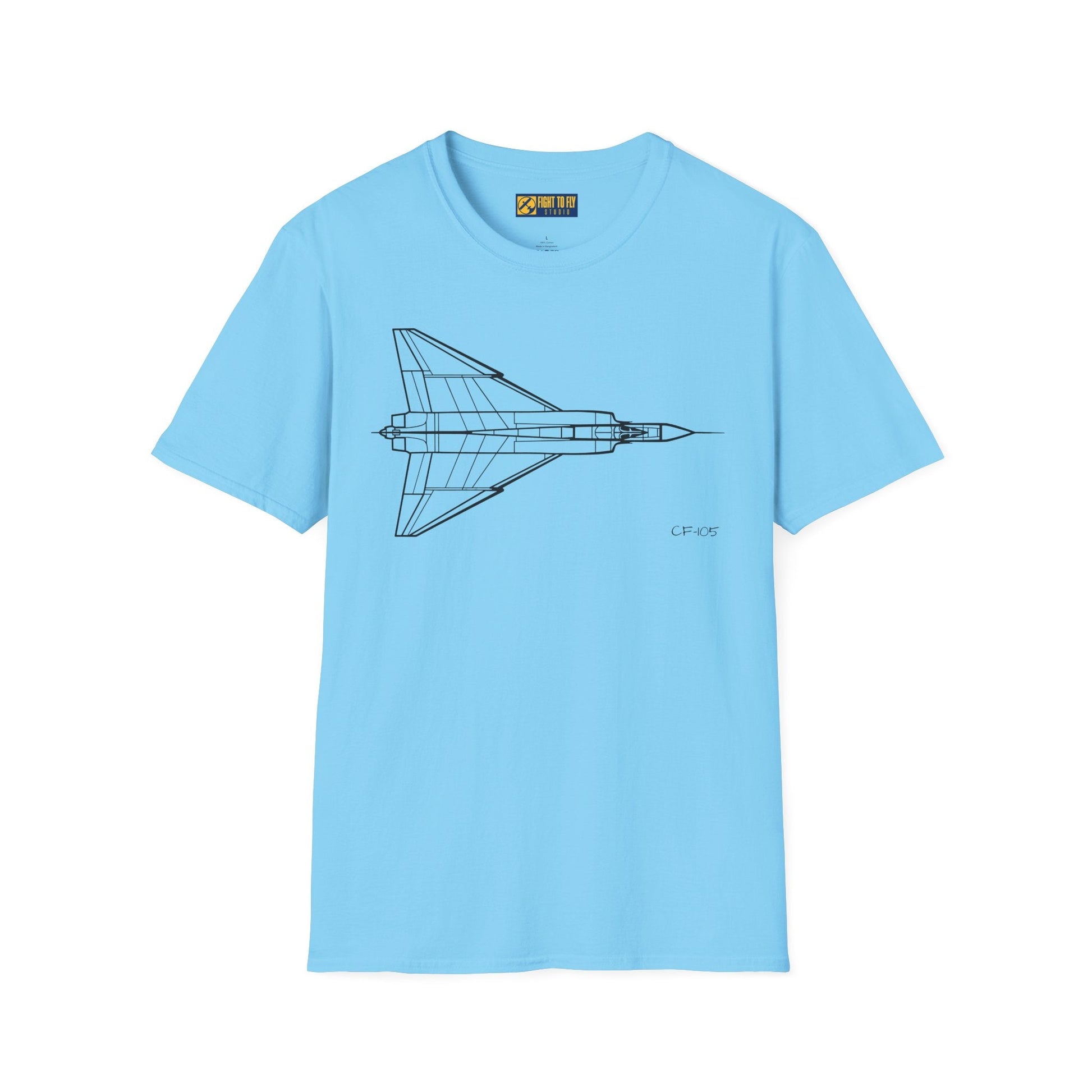 CF-105 T-Shirt – Avro Arrow Supersonic Interceptor Aviation Tee - Pilot gifts - WWII warbird t-shirt