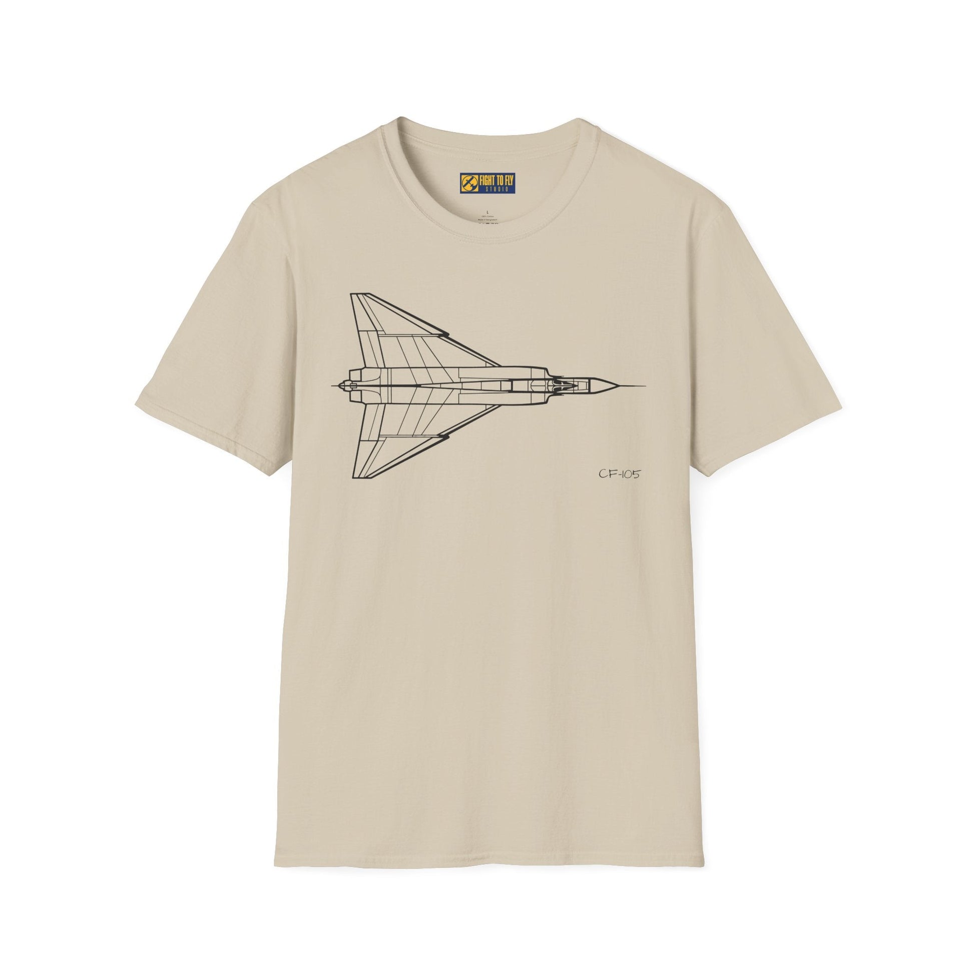CF-105 T-Shirt – Avro Arrow Supersonic Interceptor Aviation Tee - Pilot gifts - WWII warbird t-shirt