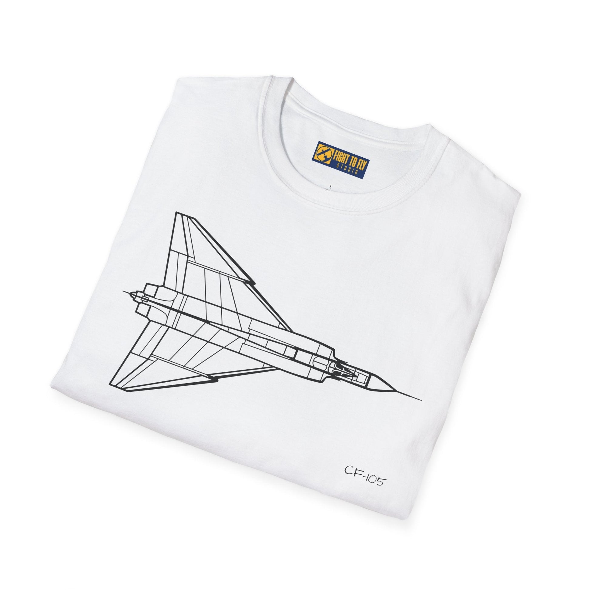 CF-105 T-Shirt – Avro Arrow Supersonic Interceptor Aviation Tee - Pilot gifts - WWII warbird t-shirt