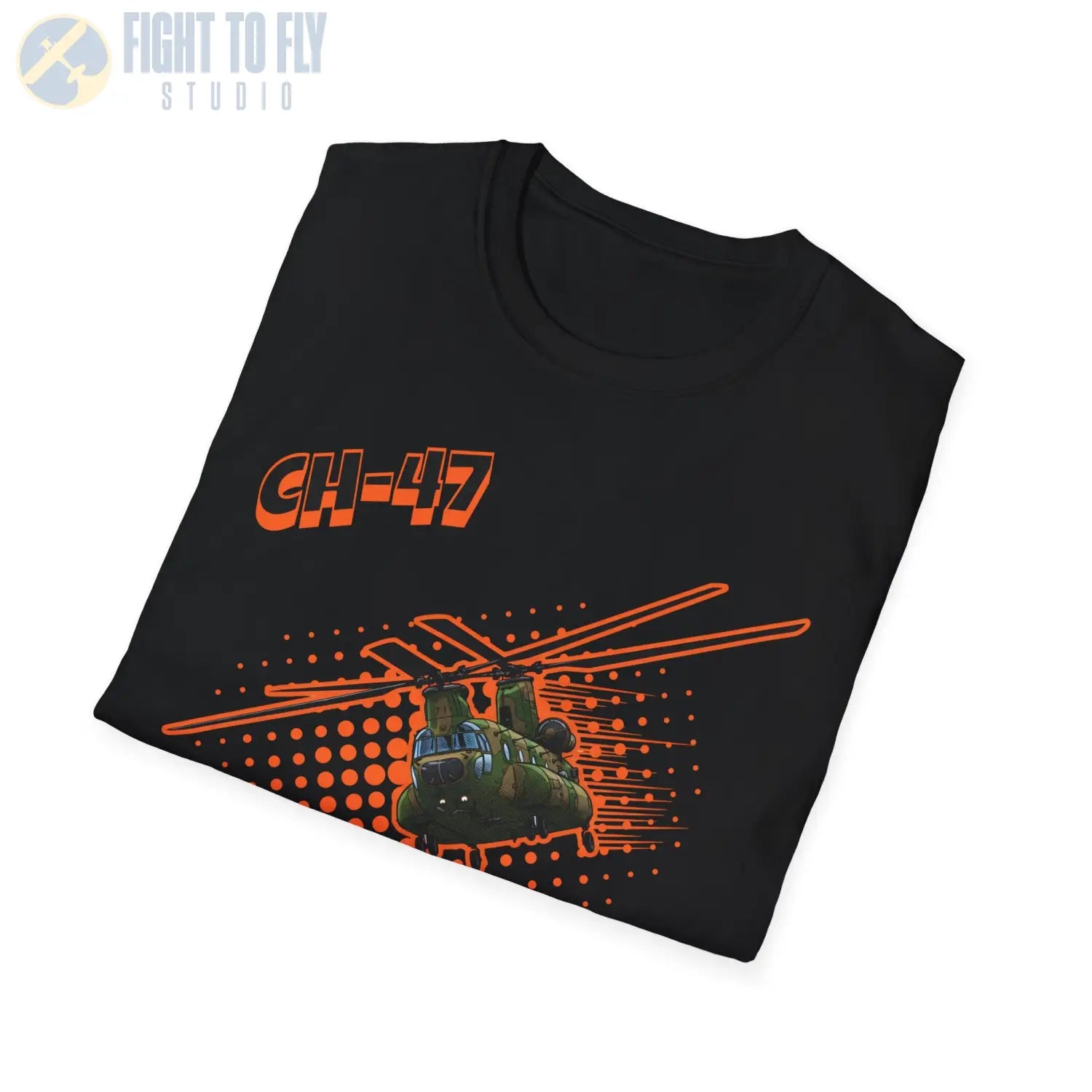 CH-47 Chinook Comic Style T-Shirt - Pilot gifts - WWII warbird t-shirt
