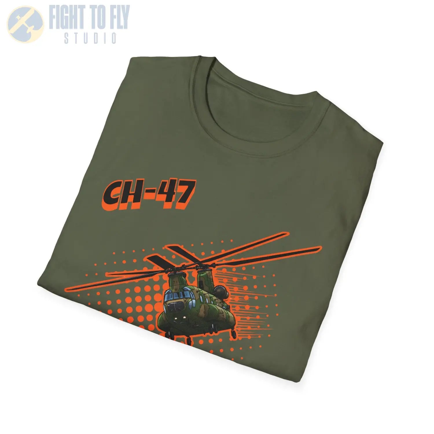 CH-47 Chinook Comic Style T-Shirt - Pilot gifts - WWII warbird t-shirt