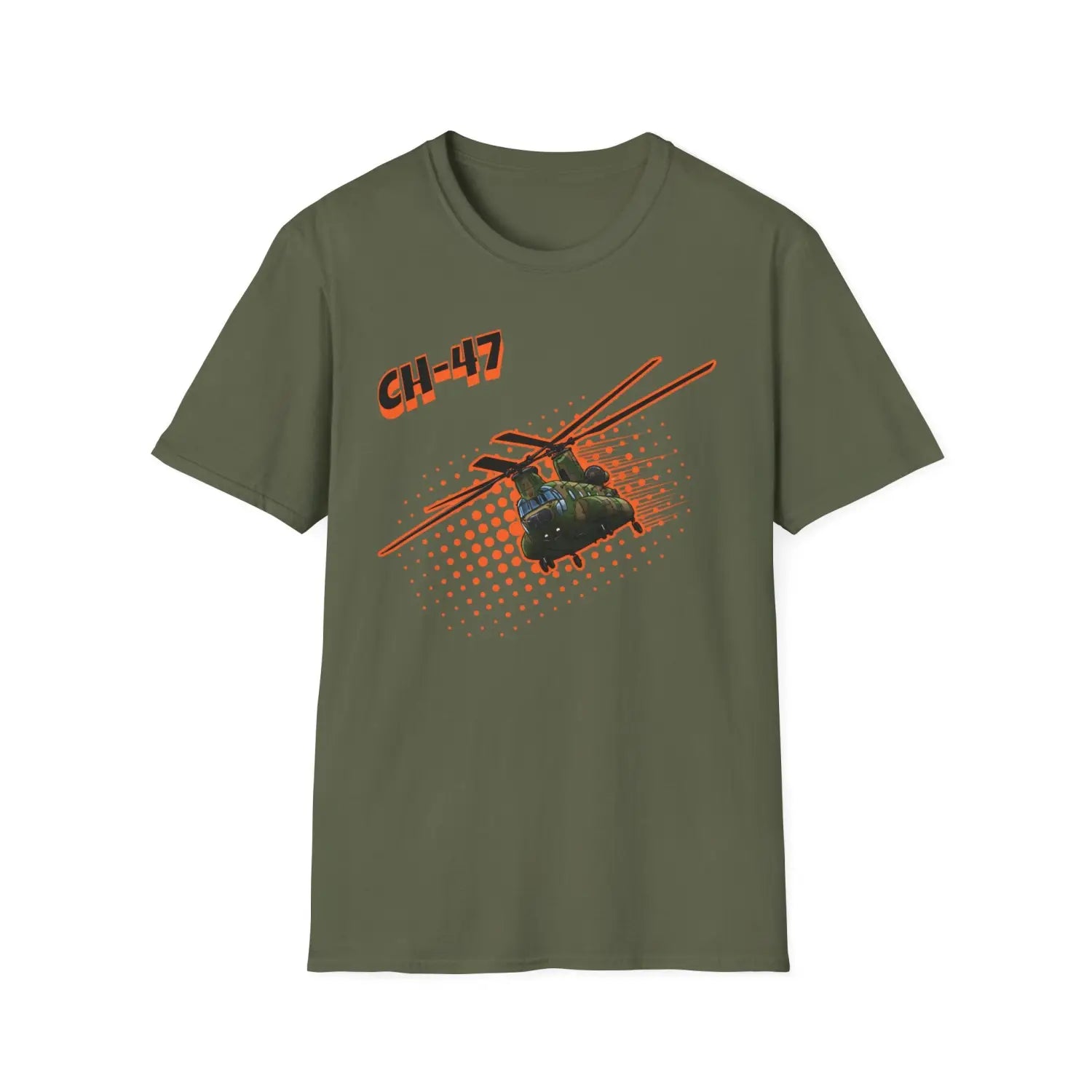 CH-47 Chinook Comic Style T-Shirt - Pilot gifts - WWII warbird t-shirt
