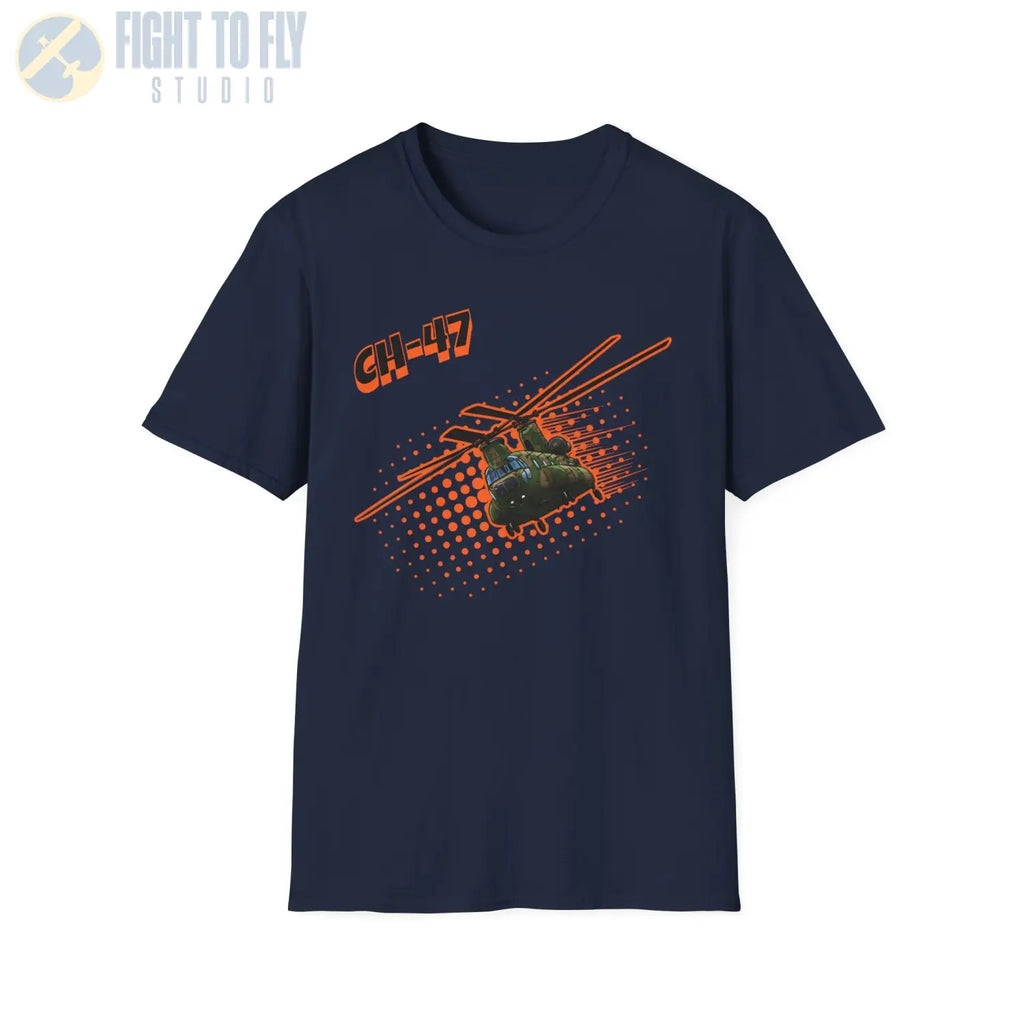 CH-47 Chinook Comic Style T-Shirt - Pilot gifts - WWII warbird t-shirt