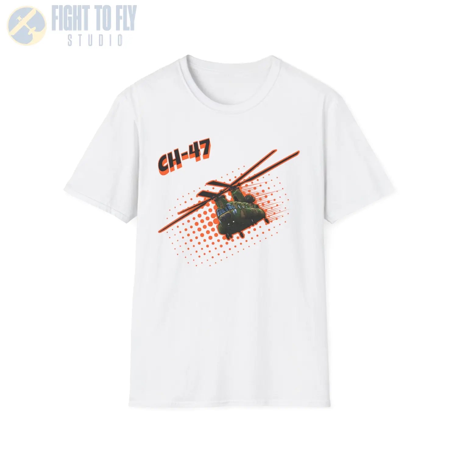 CH-47 Chinook Comic Style T-Shirt - Pilot gifts - WWII warbird t-shirt