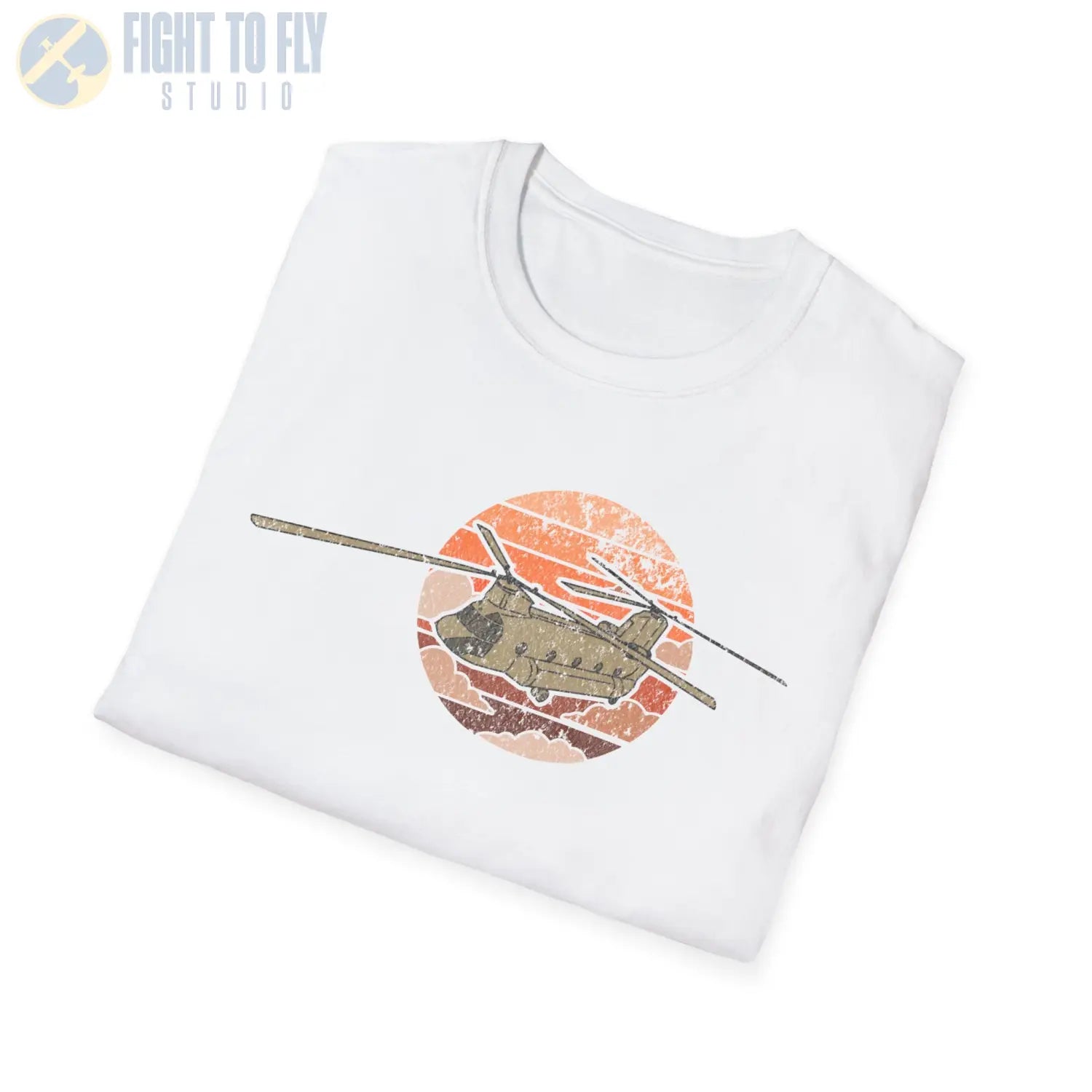 CH-47 Chinook Retro T-Shirt - Pilot gifts - WWII warbird t-shirt