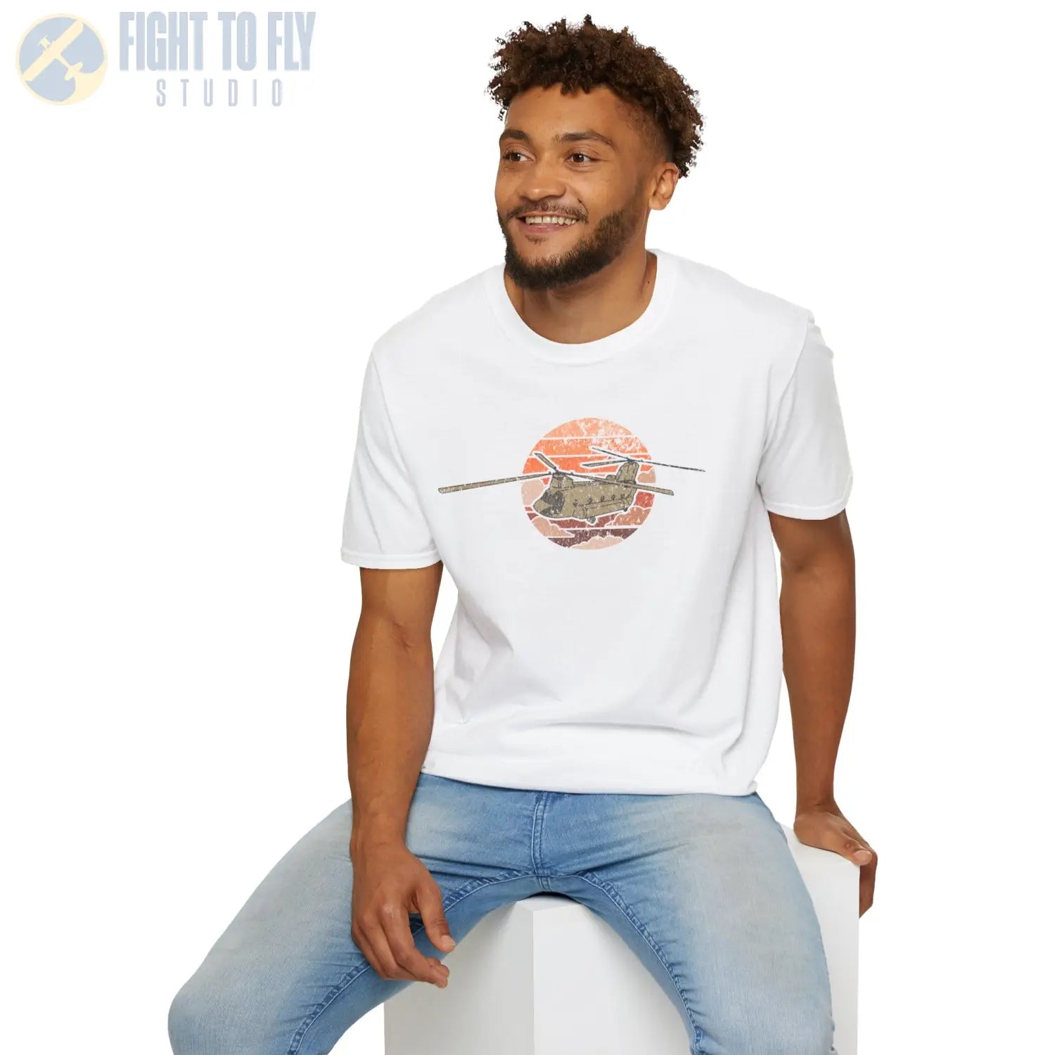 CH-47 Chinook Retro T-Shirt - Pilot gifts - WWII warbird t-shirt