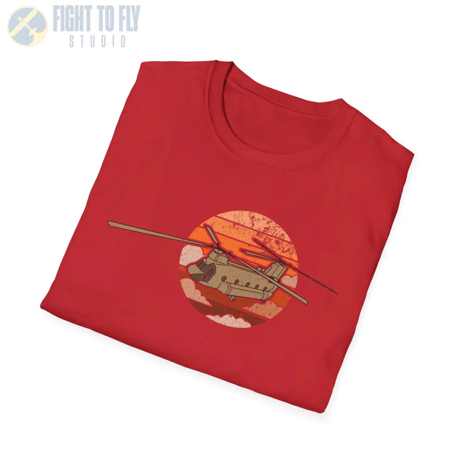 CH-47 Chinook Retro T-Shirt - Pilot gifts - WWII warbird t-shirt