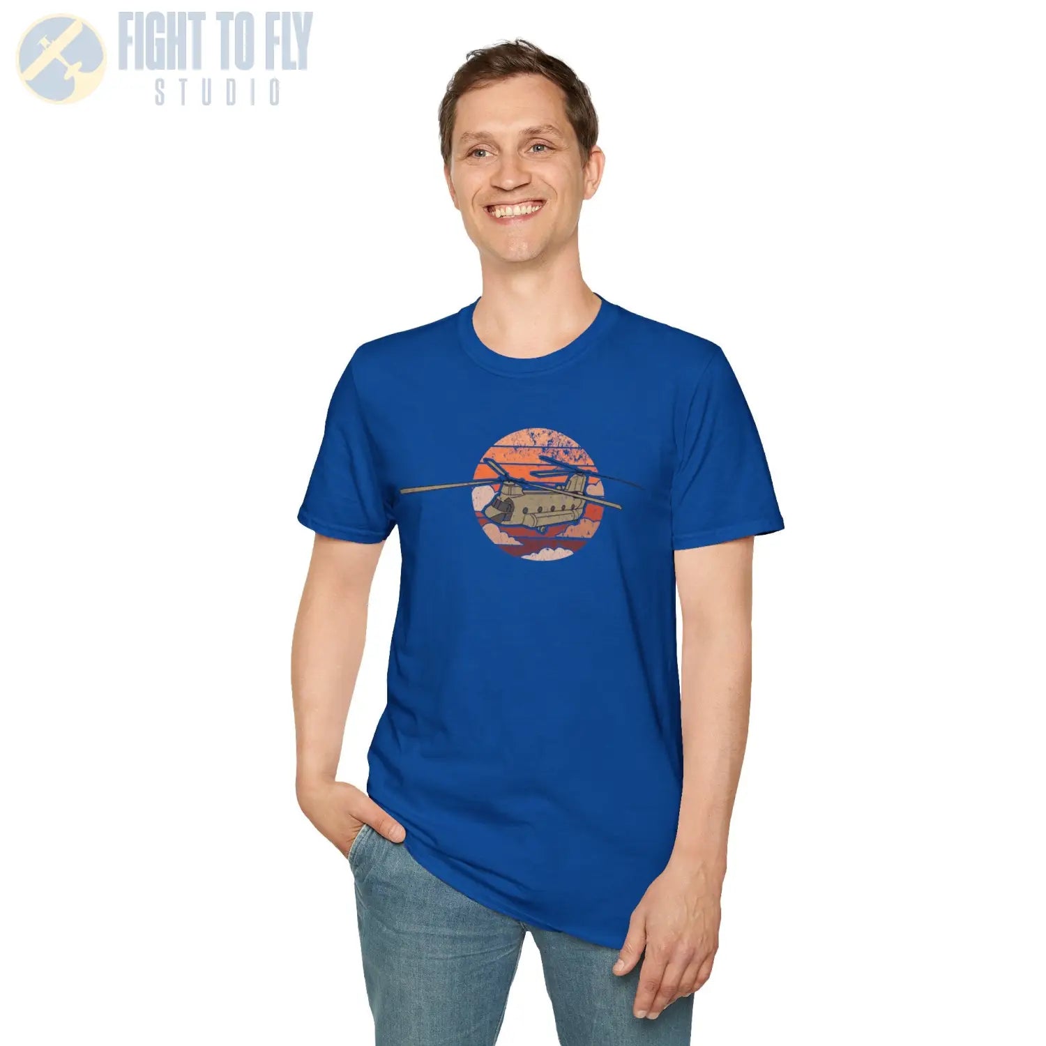 CH-47 Chinook Retro T-Shirt - Pilot gifts - WWII warbird t-shirt