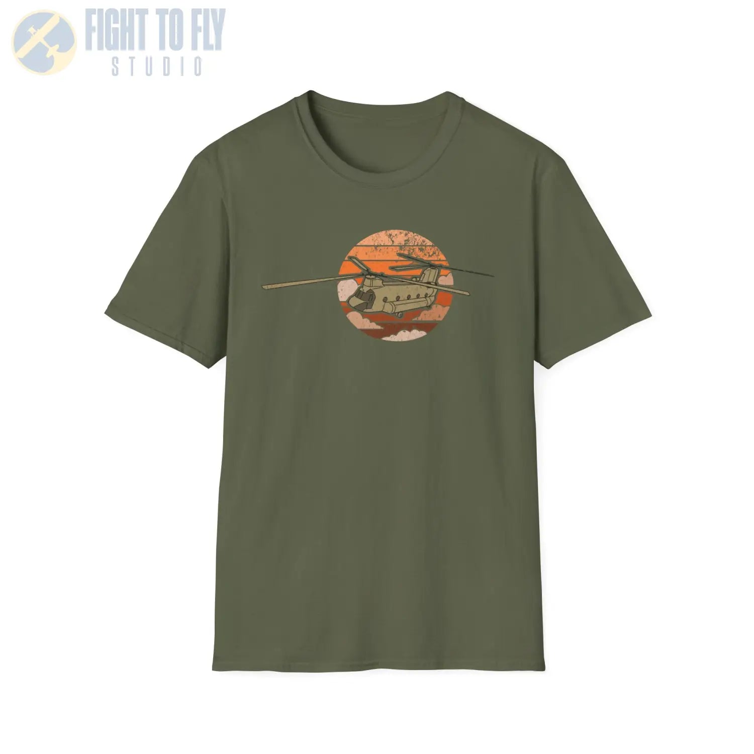 CH-47 Chinook Retro T-Shirt - Pilot gifts - WWII warbird t-shirt