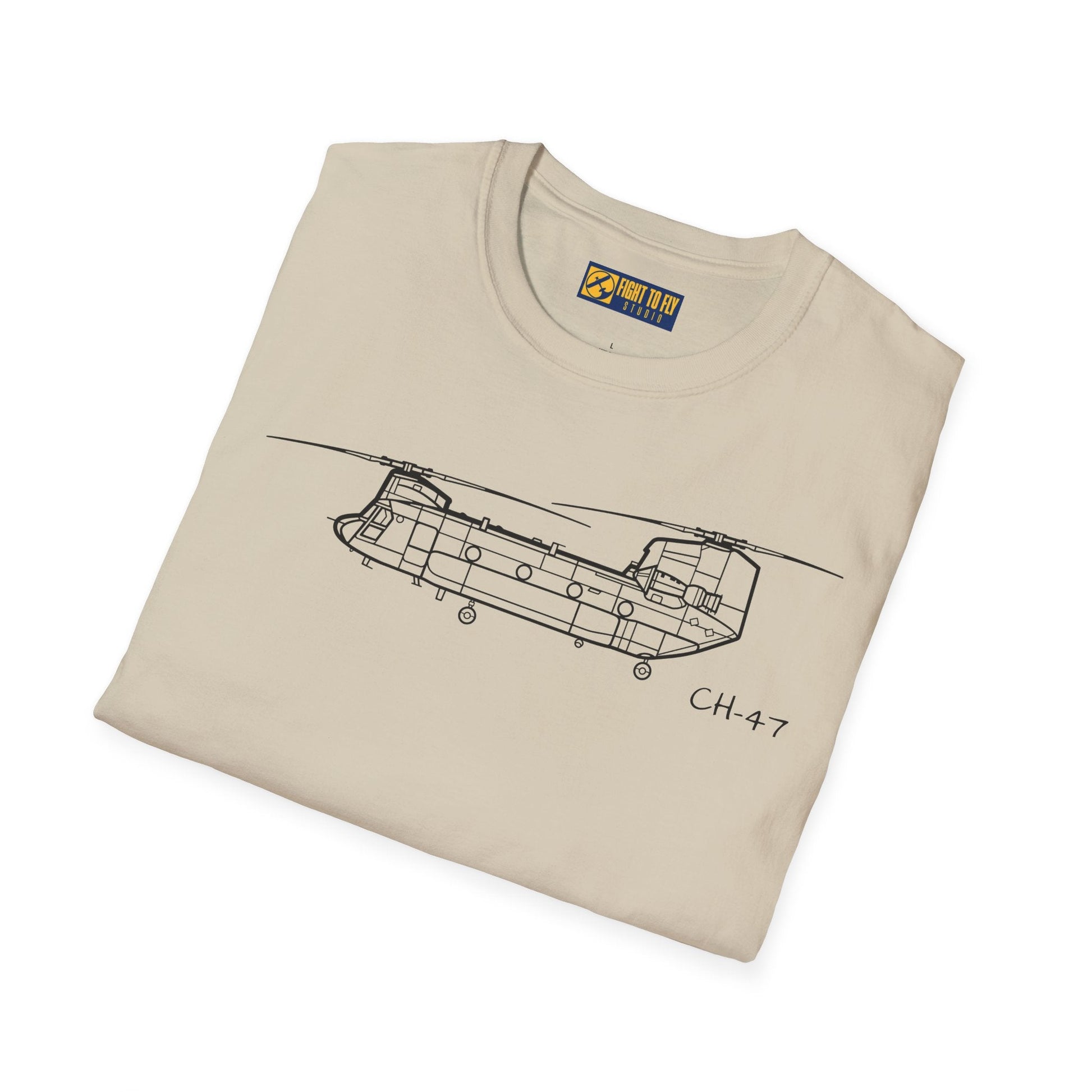 CH-47 T-Shirt – Chinook Tandem Rotor Heavy-Lift Helicopter Tee - Pilot gifts - WWII warbird t-shirt