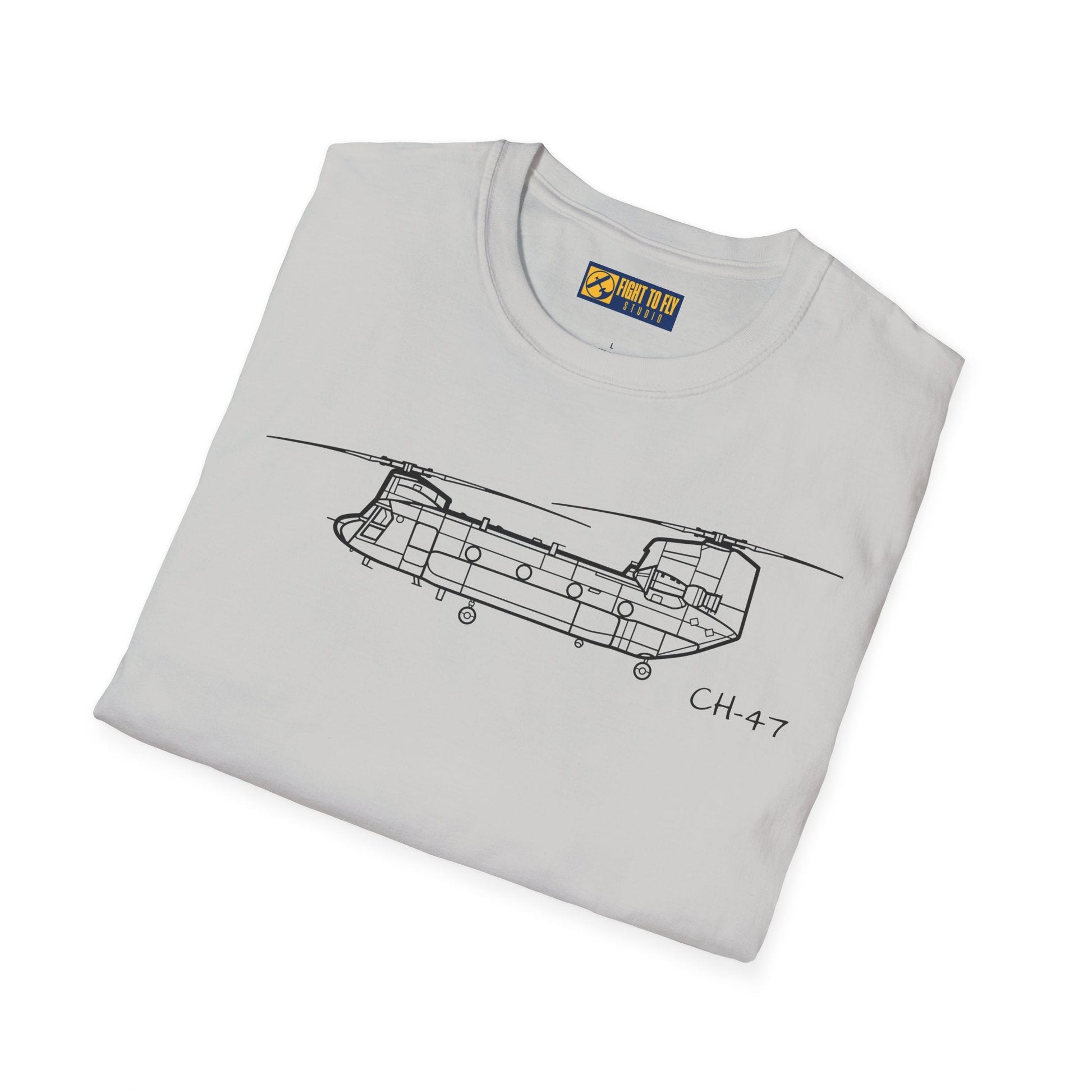 CH-47 T-Shirt – Chinook Tandem Rotor Heavy-Lift Helicopter Tee - Pilot gifts - WWII warbird t-shirt