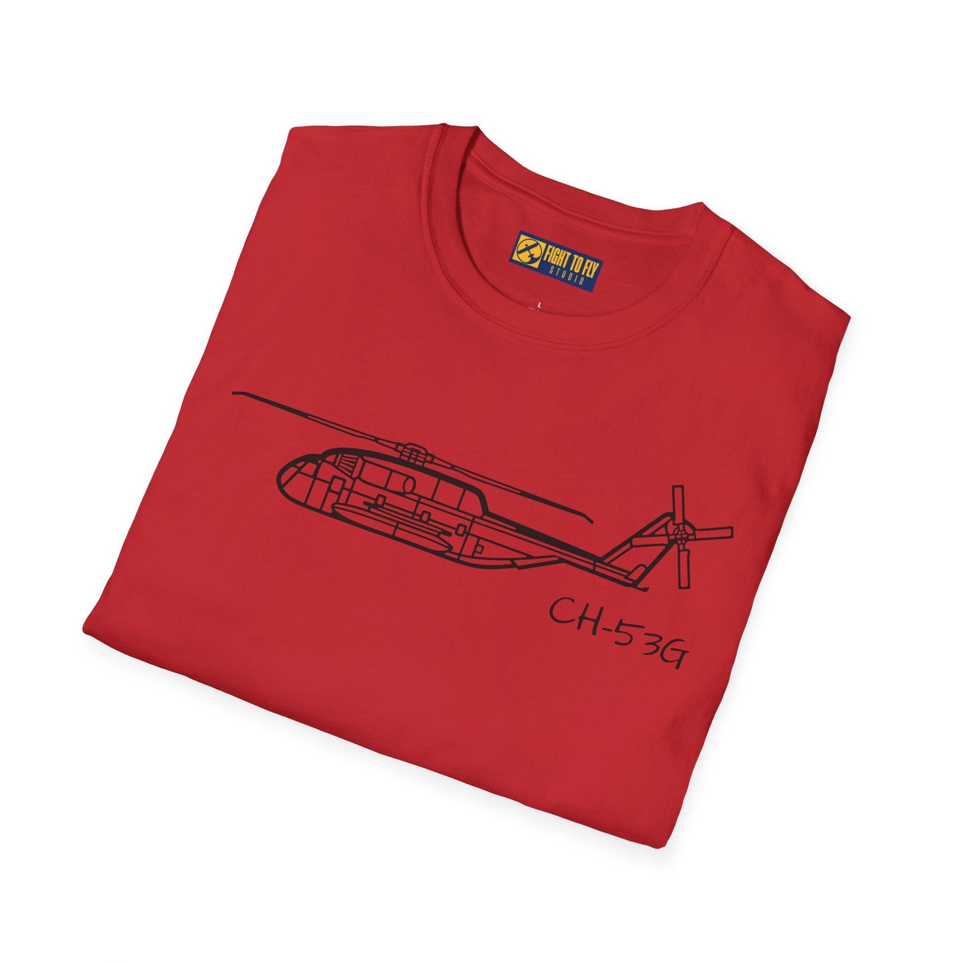 CH-53G T-Shirt – Heavy Lift Military Helicopter Aviation Tee - Pilot gifts - WWII warbird t-shirt