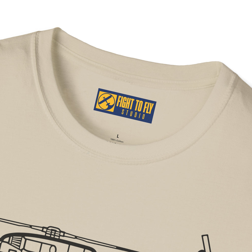 CH-53G T-Shirt – Heavy Lift Military Helicopter Aviation Tee - Pilot gifts - WWII warbird t-shirt