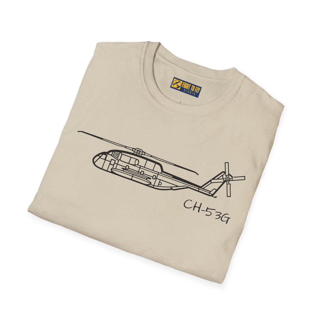 CH-53G T-Shirt – Heavy Lift Military Helicopter Aviation Tee - Pilot gifts - WWII warbird t-shirt