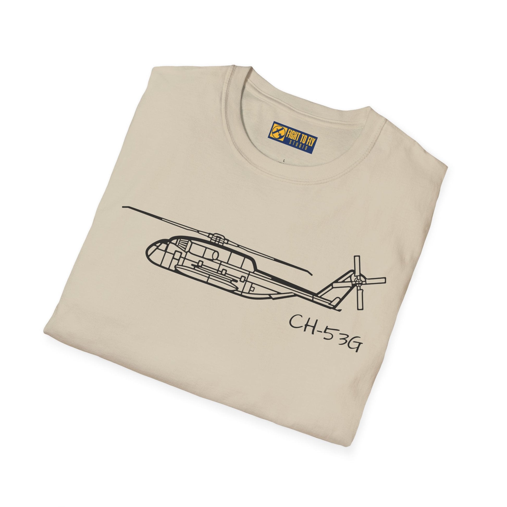CH-53G T-Shirt – Heavy Lift Military Helicopter Aviation Tee - Pilot gifts - WWII warbird t-shirt