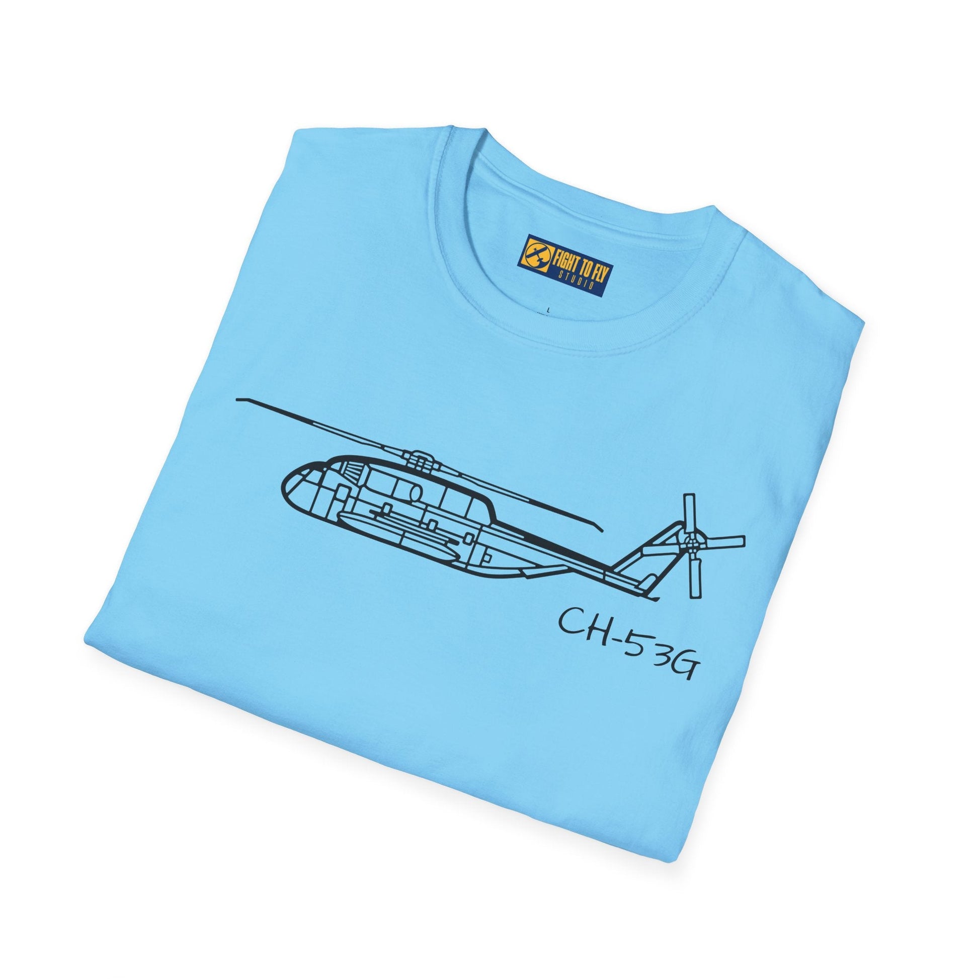 CH-53G T-Shirt – Heavy Lift Military Helicopter Aviation Tee - Pilot gifts - WWII warbird t-shirt
