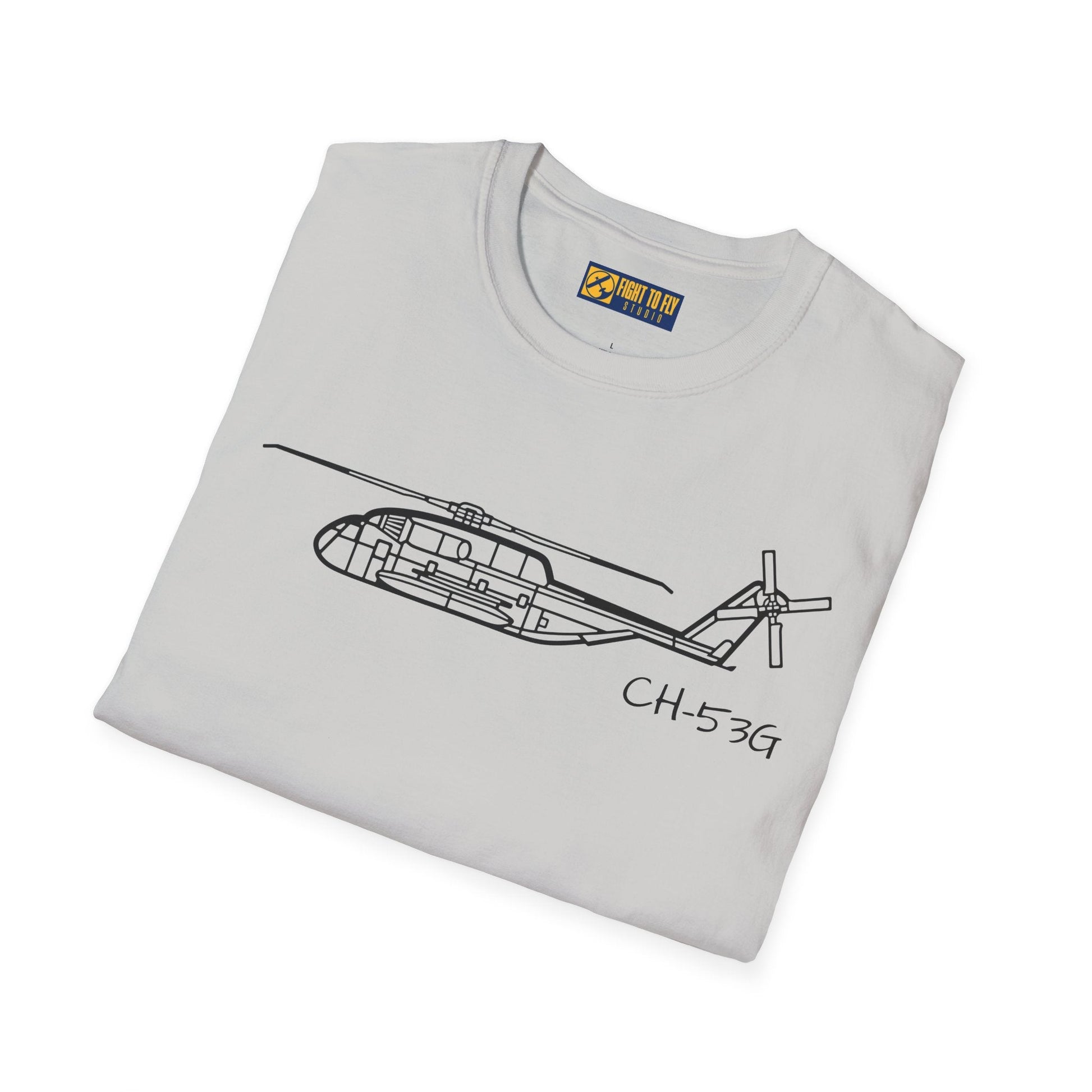 CH-53G T-Shirt – Heavy Lift Military Helicopter Aviation Tee - Pilot gifts - WWII warbird t-shirt