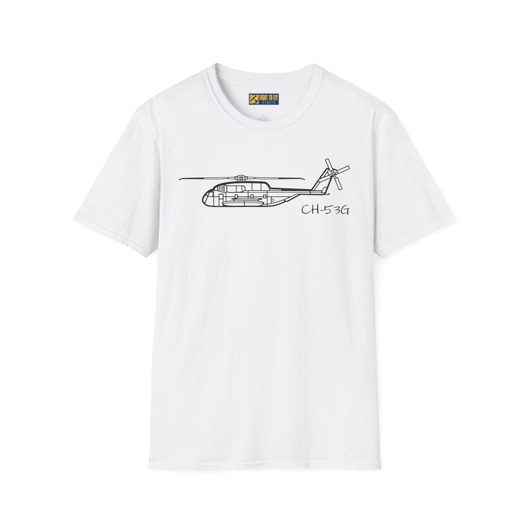 CH-53G T-Shirt – Heavy Lift Military Helicopter Aviation Tee - Pilot gifts - WWII warbird t-shirt