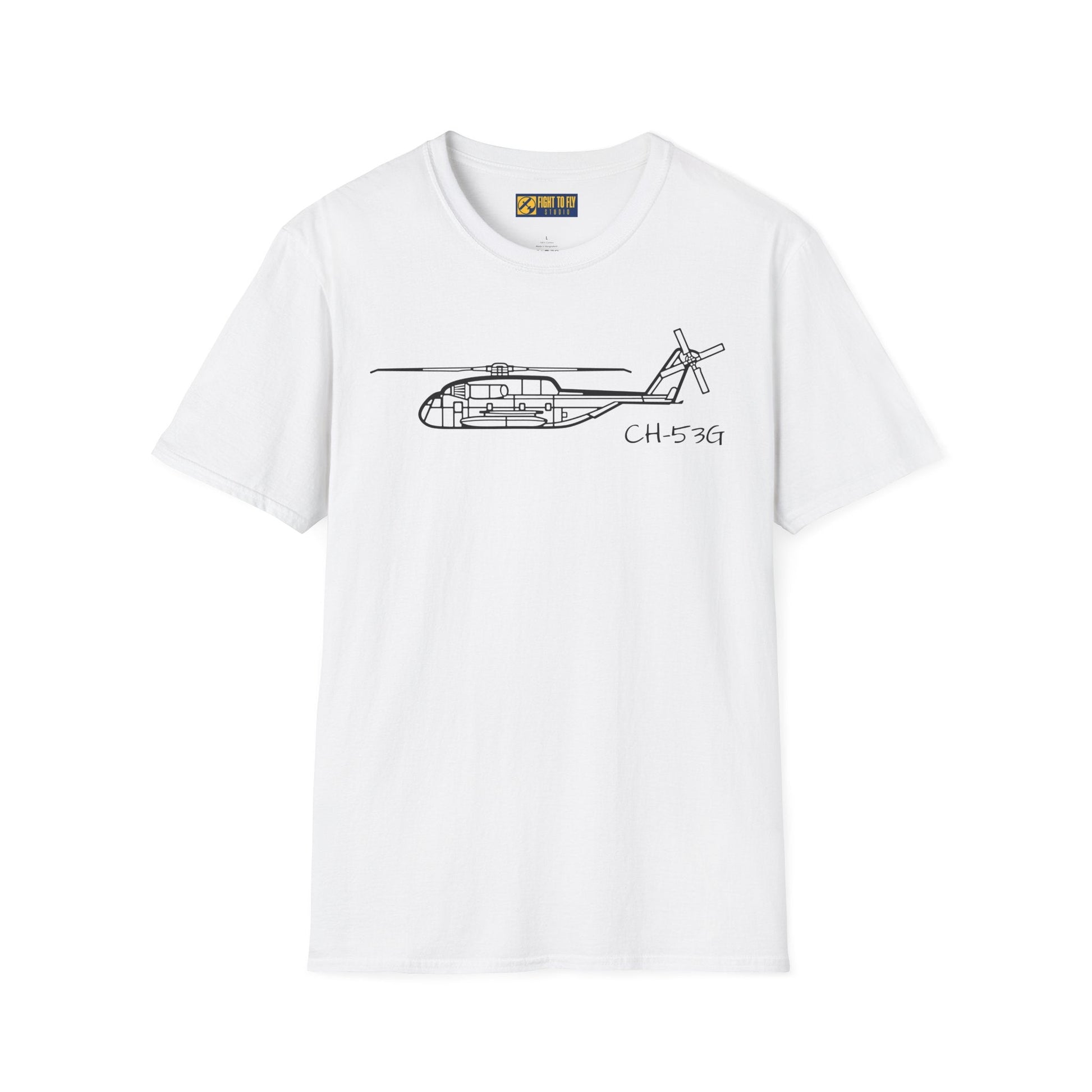 CH-53G T-Shirt – Heavy Lift Military Helicopter Aviation Tee - Pilot gifts - WWII warbird t-shirt