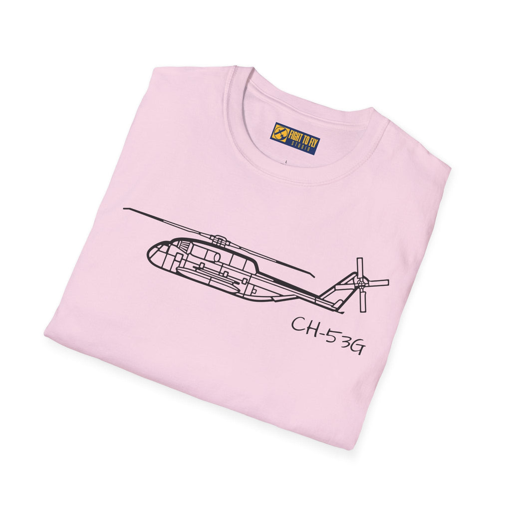 CH-53G T-Shirt – Heavy Lift Military Helicopter Aviation Tee - Pilot gifts - WWII warbird t-shirt