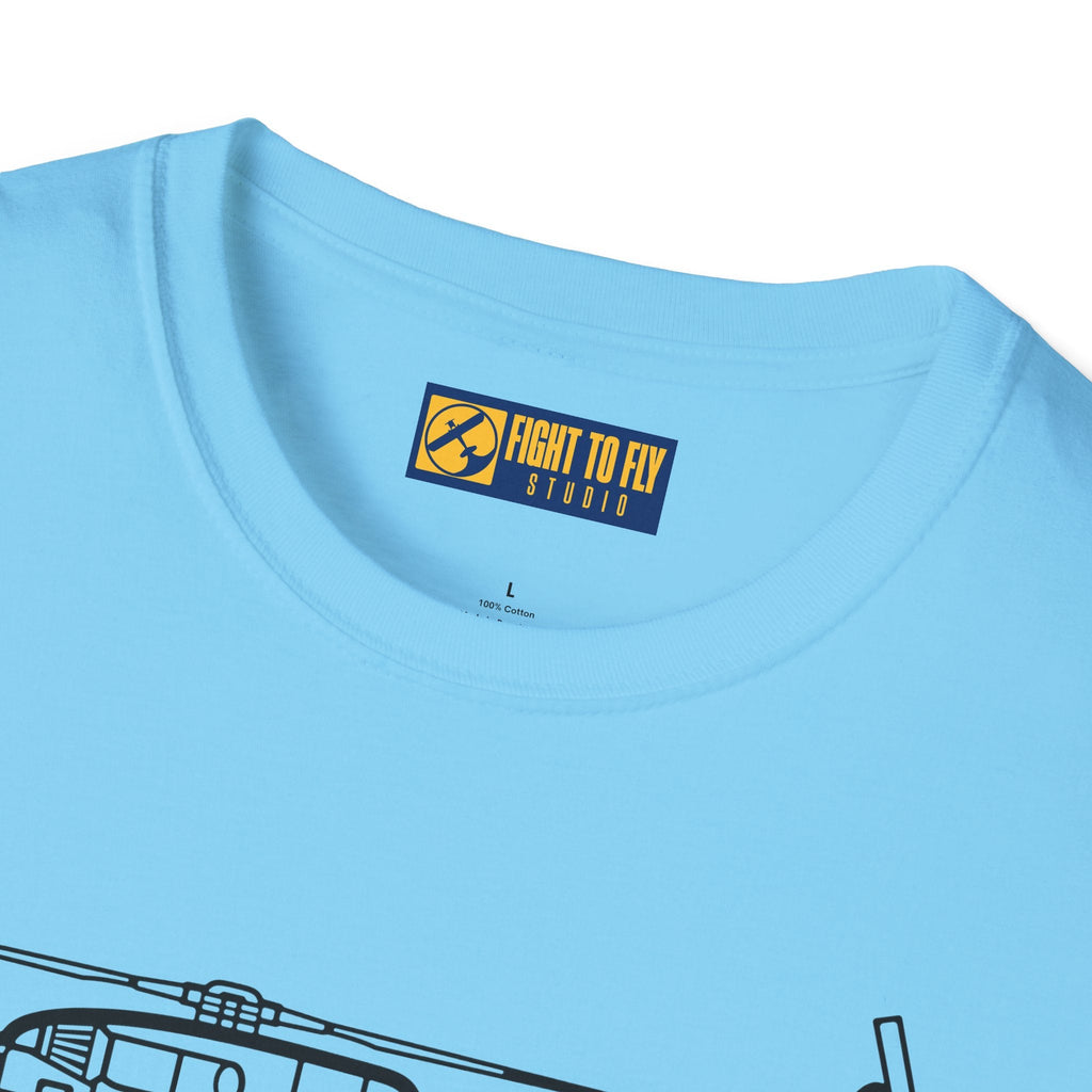 CH-53G T-Shirt – Heavy Lift Military Helicopter Aviation Tee - Pilot gifts - WWII warbird t-shirt