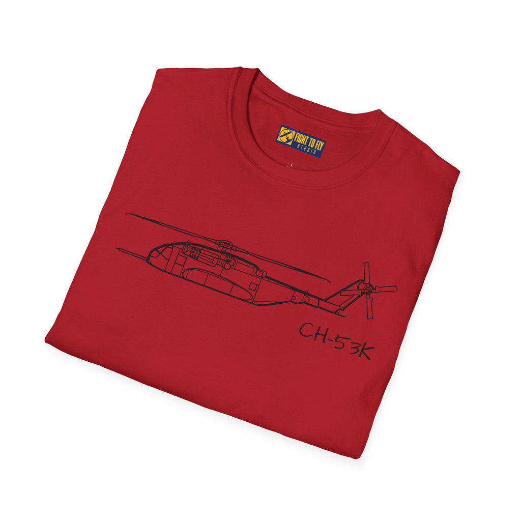CH-53K T-Shirt – King Stallion Heavy-Lift Helicopter Aviation Tee - Pilot gifts - WWII warbird t-shirt