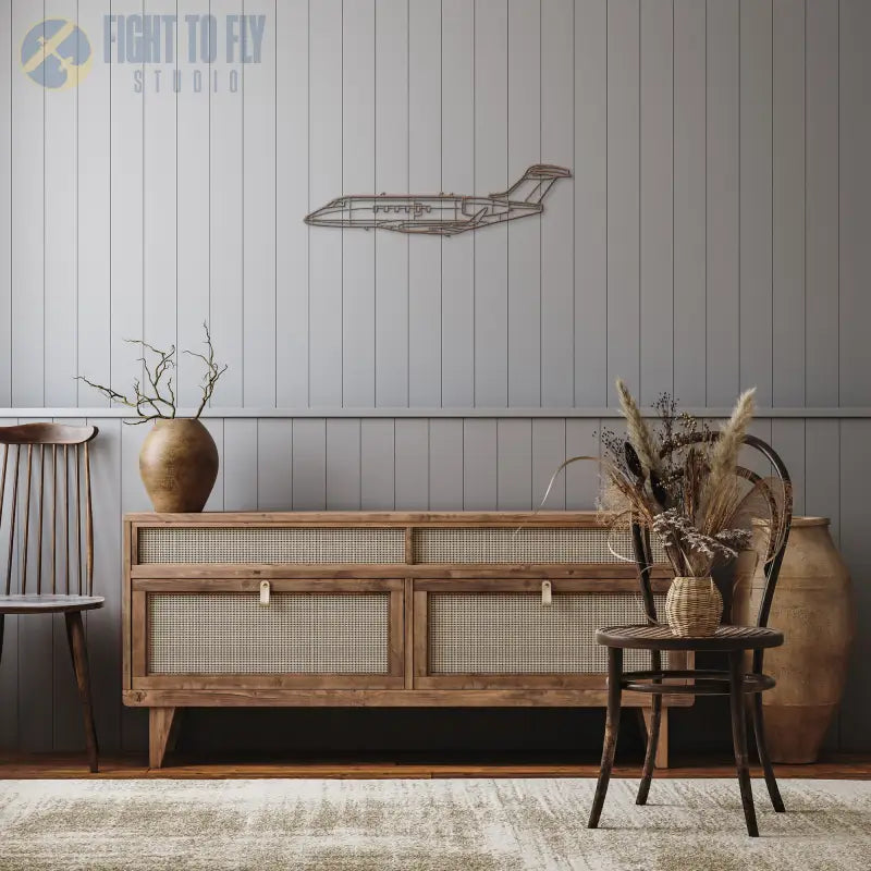 Challenger 350 Die Cut Metal Wall Art - Sign - Pilot gifts - WWII warbird t-shirt