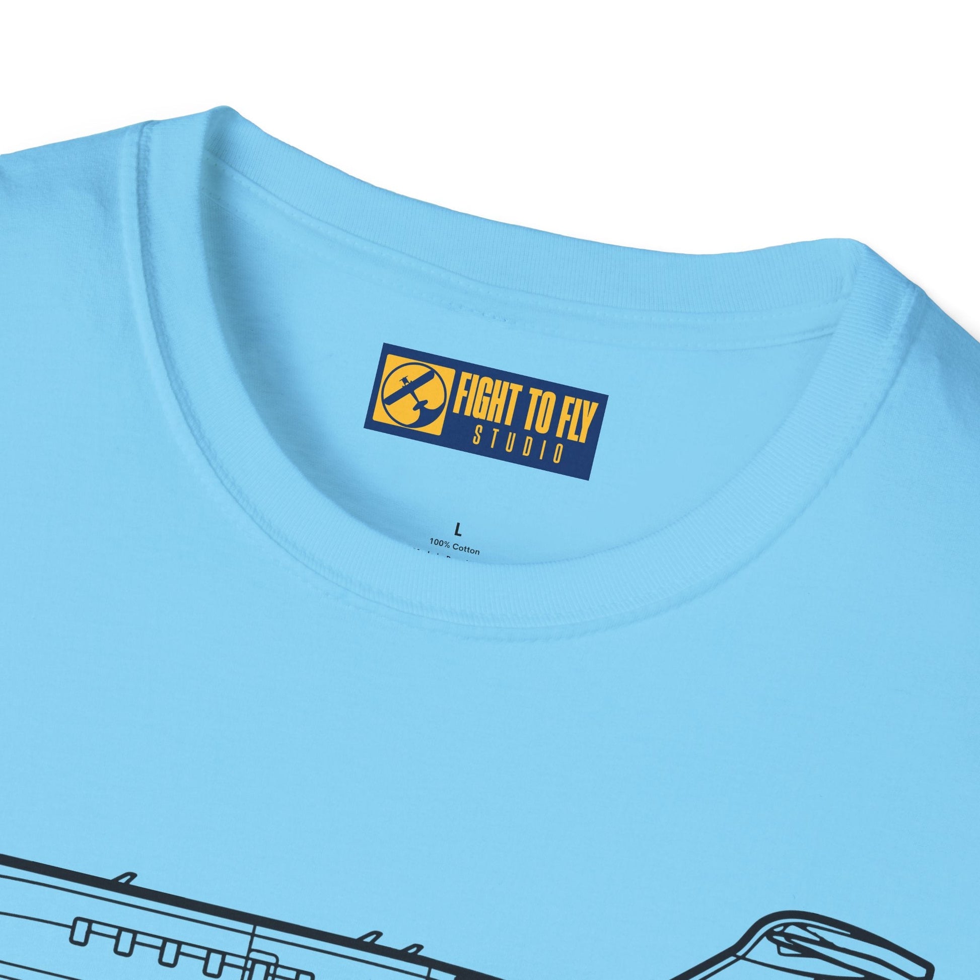 Challenger 350 T-Shirt – Private Jet Side Profile Aviation Tee - Pilot gifts - WWII warbird t-shirt