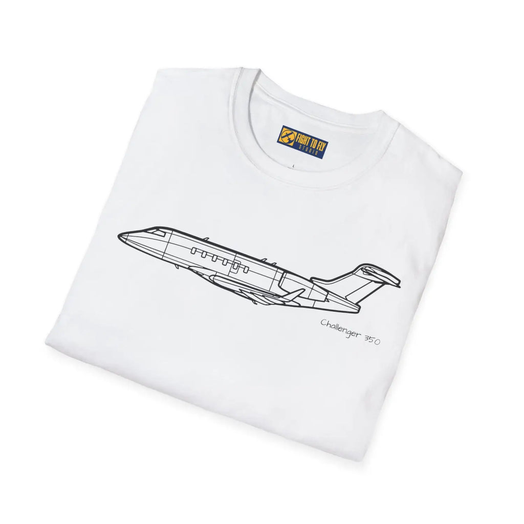 Challenger 350 T-Shirt - Pilot gifts - WWII warbird t-shirt