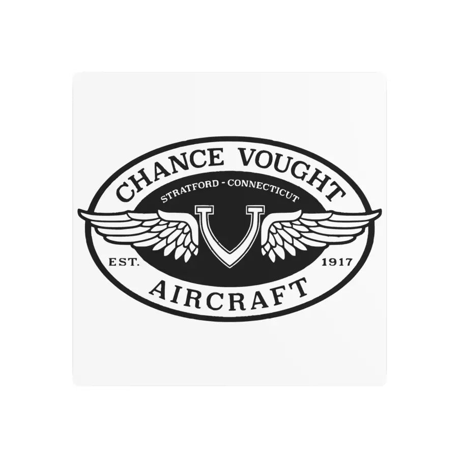Chance Vought Metal Art Sign - Home Decor - Gifts for pilots - Aviation apparel