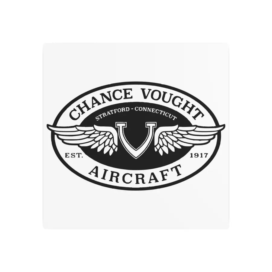 Chance Vought Metal Art Sign - Home Decor - Gifts for pilots - Aviation apparel