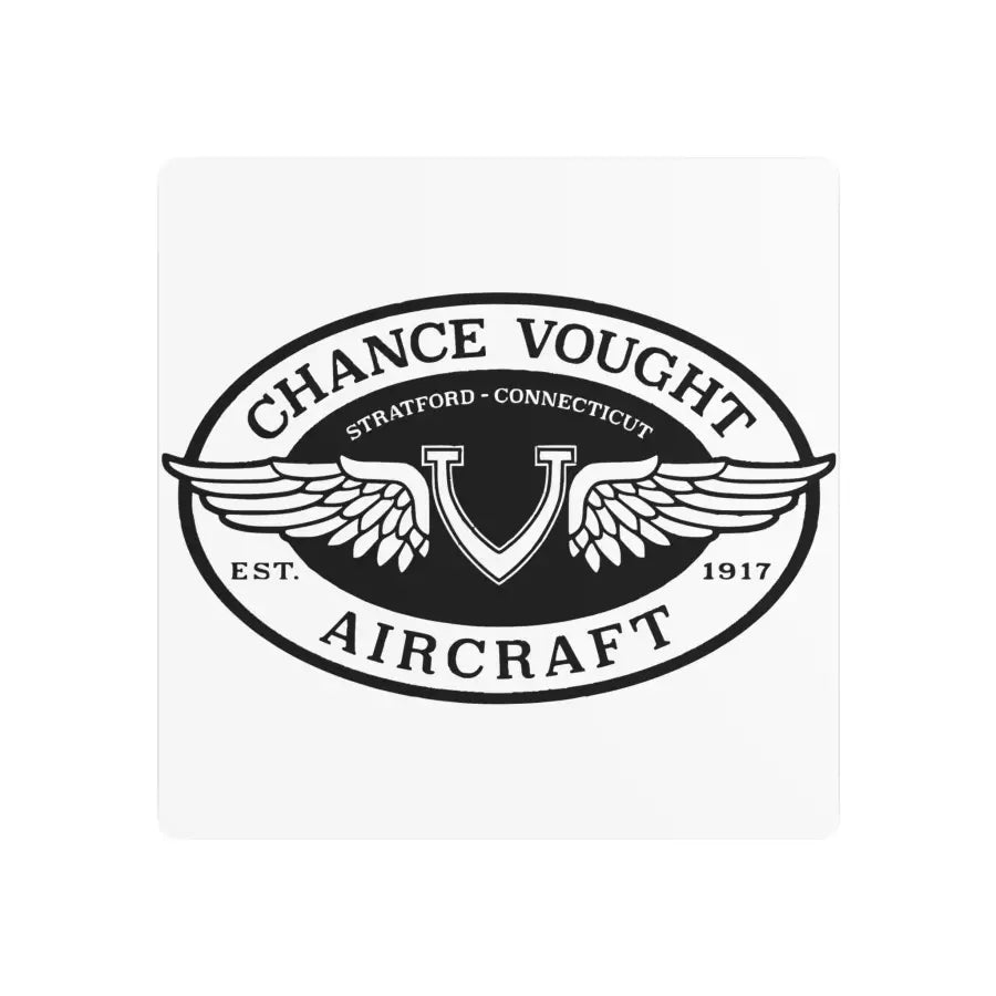 Chance Vought Metal Art Sign - Home Decor - Gifts for pilots - Aviation apparel