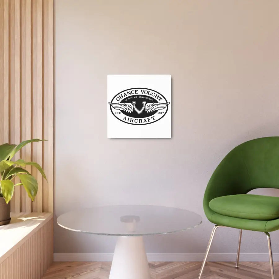 Chance Vought Metal Art Sign - Home Decor - Gifts for pilots - Aviation apparel
