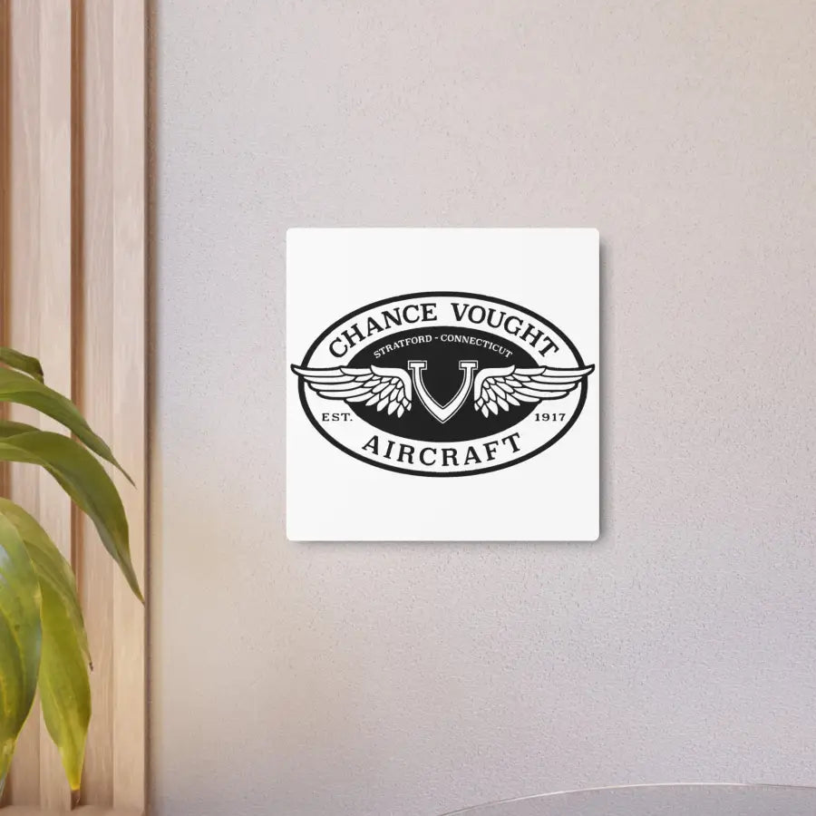 Chance Vought Metal Art Sign - Home Decor - Gifts for pilots - Aviation apparel