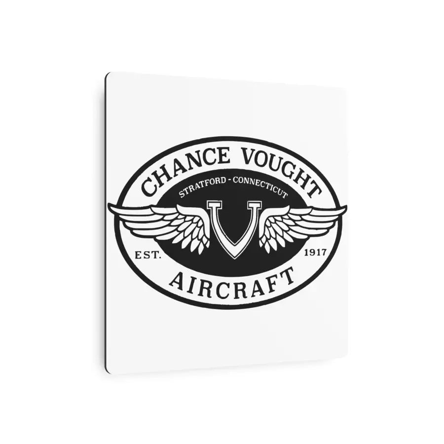Chance Vought Metal Art Sign - Home Decor - Gifts for pilots - Aviation apparel