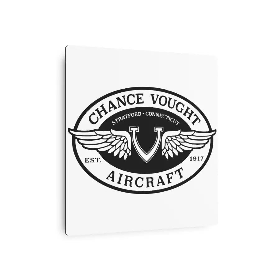 Chance Vought Metal Art Sign - Home Decor - Gifts for pilots - Aviation apparel
