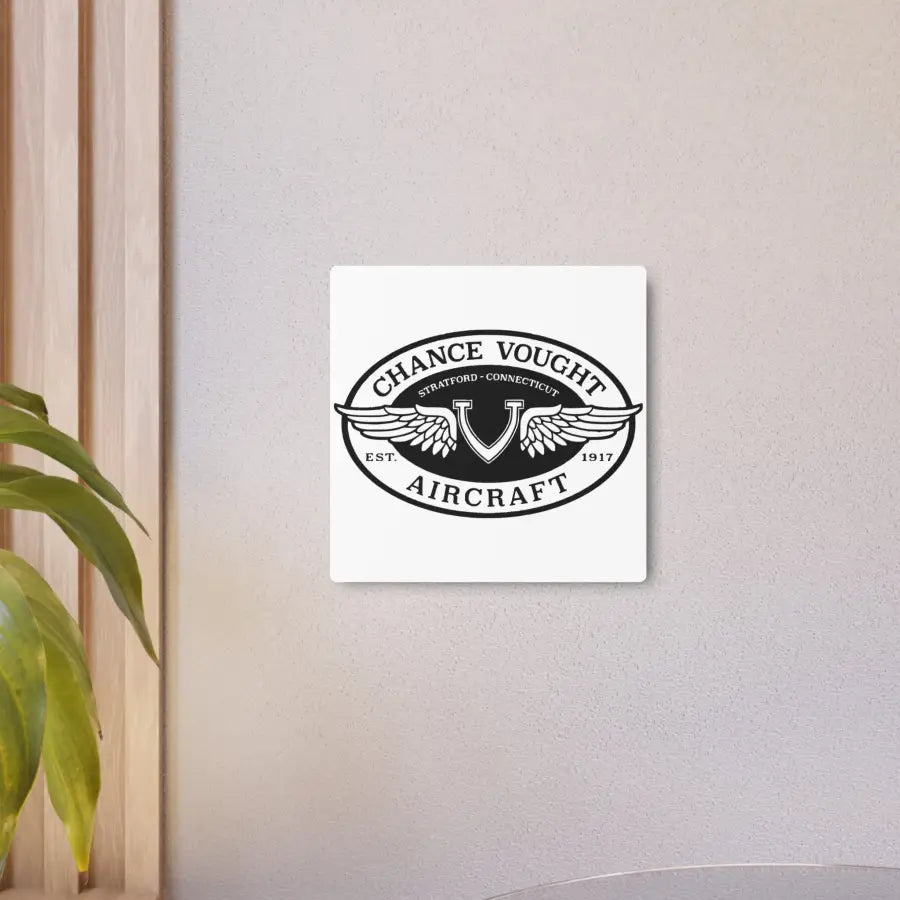 Chance Vought Metal Art Sign - Home Decor - Gifts for pilots - Aviation apparel
