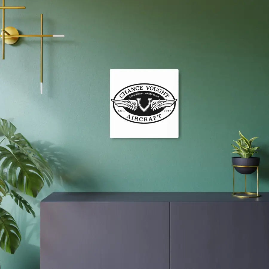 Chance Vought Metal Art Sign - Home Decor - Gifts for pilots - Aviation apparel
