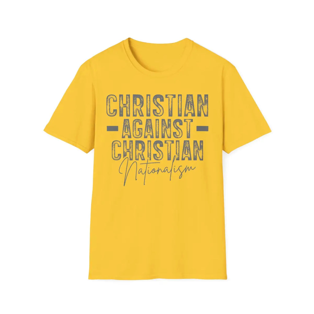 Christian Against Nationalism - T-Shirt - Pilot gifts - WWII warbird t-shirt