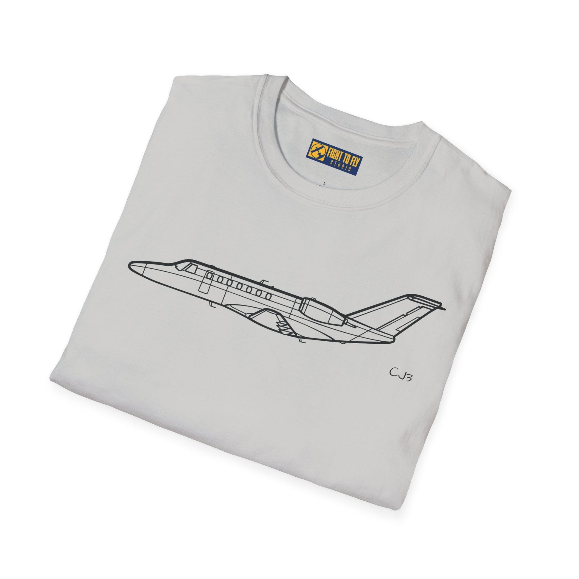 CJ3 T-Shirt – Light Business Jet Aviation Tee - Pilot gifts - WWII warbird t-shirt