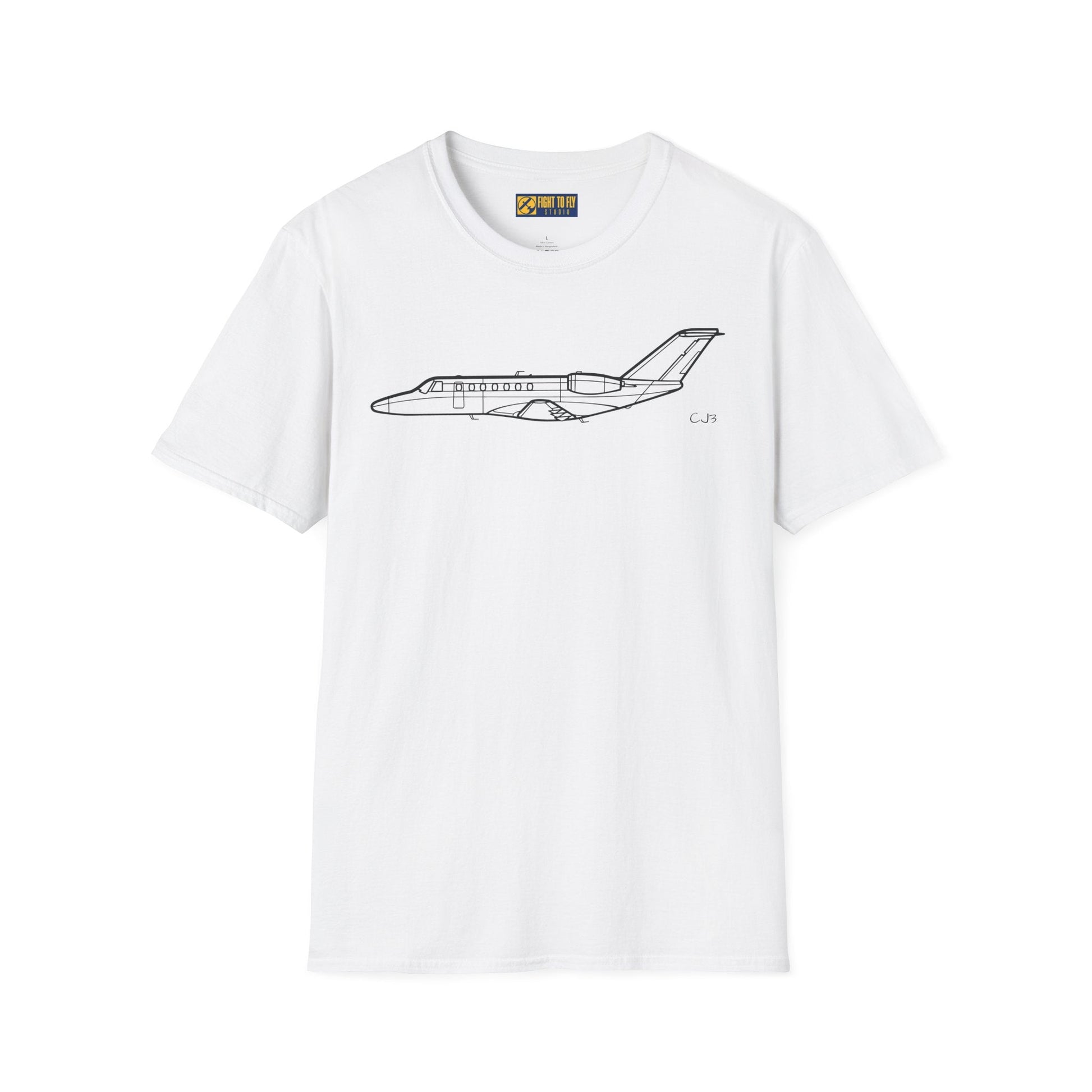 CJ3 T-Shirt – Light Business Jet Aviation Tee - Pilot gifts - WWII warbird t-shirt