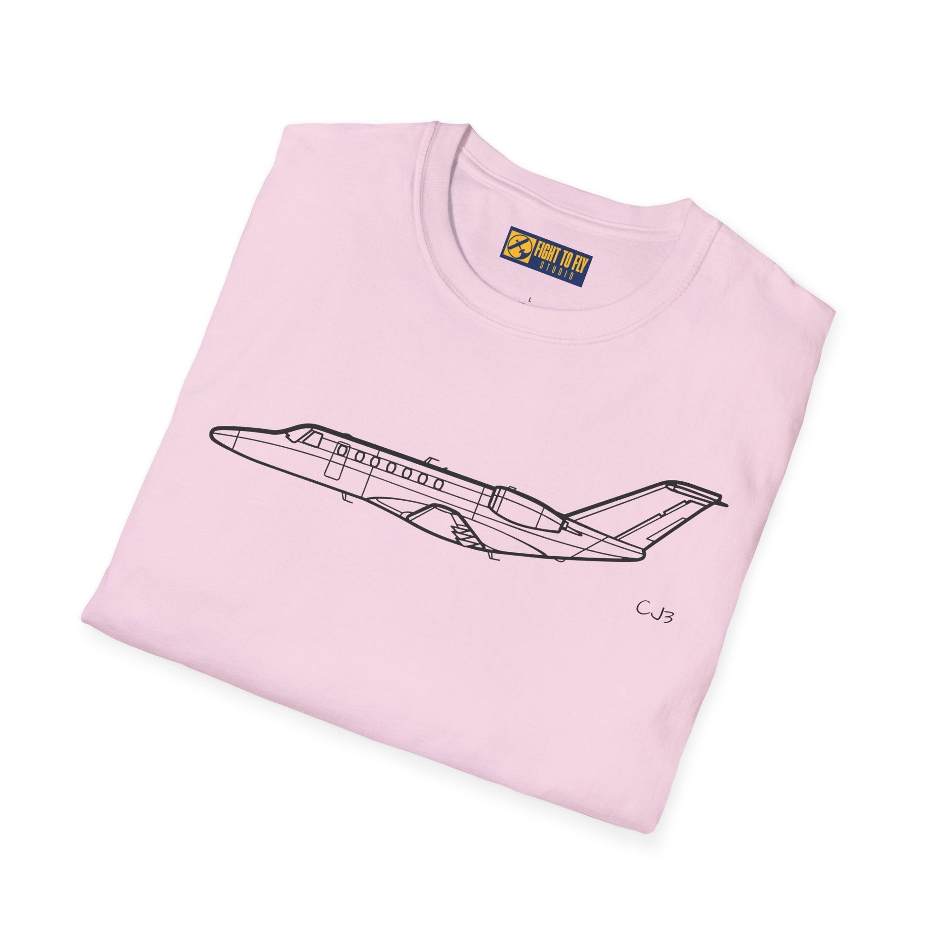 CJ3 T-Shirt – Light Business Jet Aviation Tee - Pilot gifts - WWII warbird t-shirt