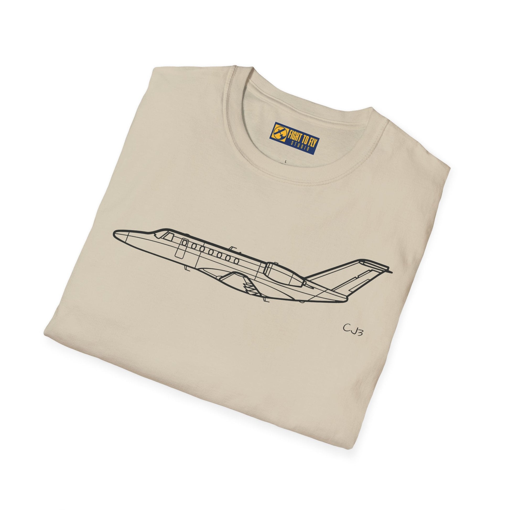 CJ3 T-Shirt – Light Business Jet Aviation Tee - Pilot gifts - WWII warbird t-shirt