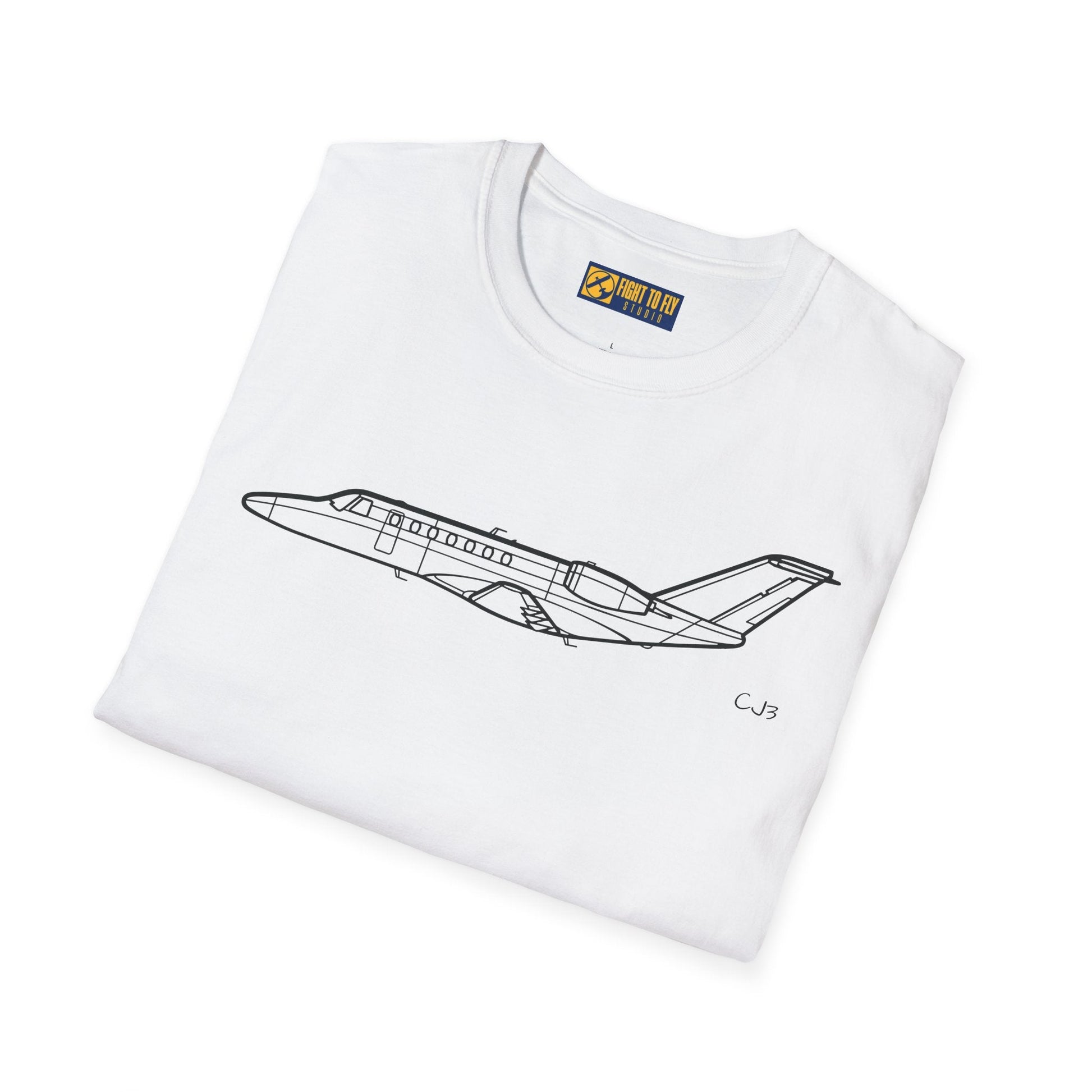 CJ3 T-Shirt – Light Business Jet Aviation Tee - Pilot gifts - WWII warbird t-shirt